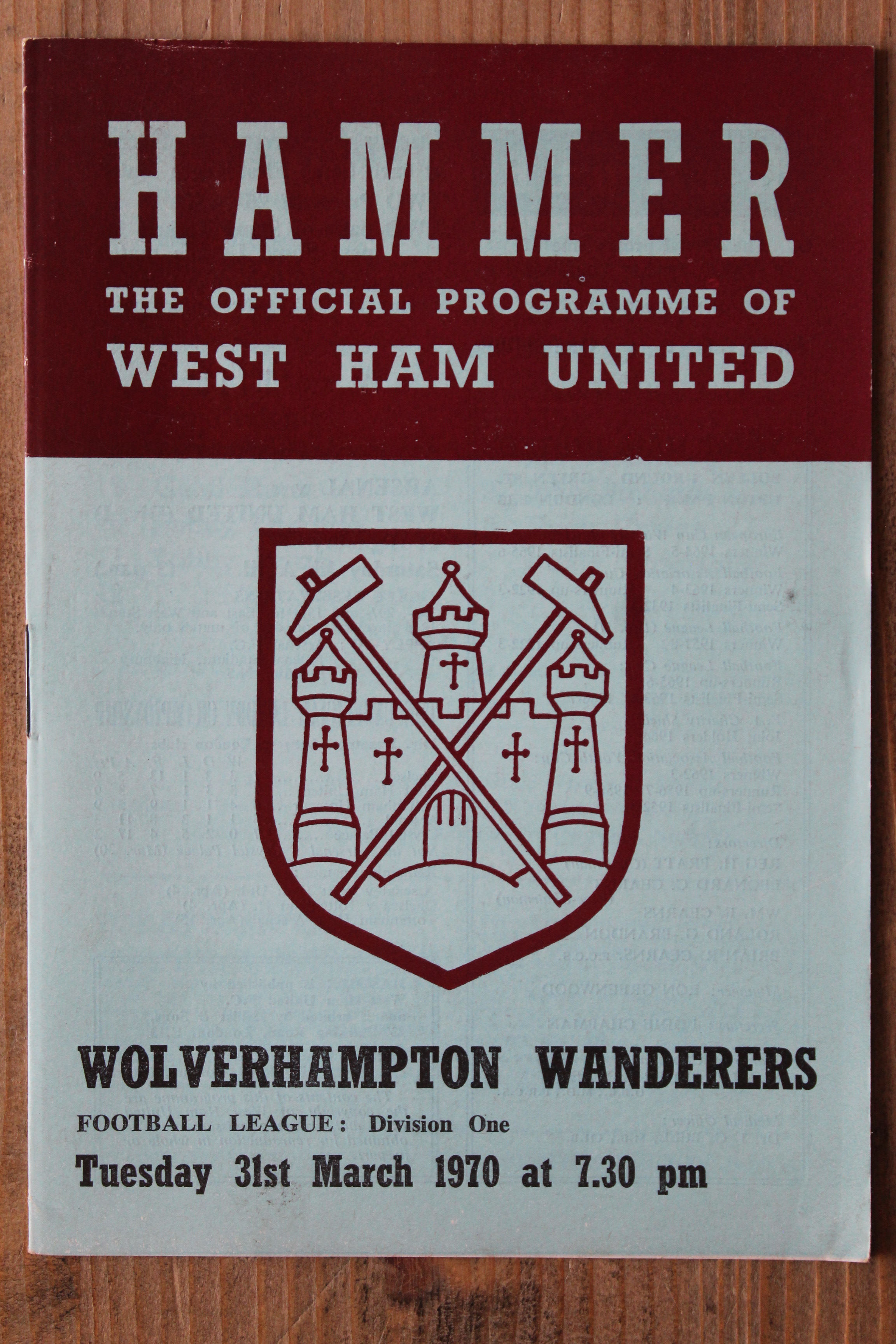 West Ham United FC v Wolverhampton Wanderers FC
