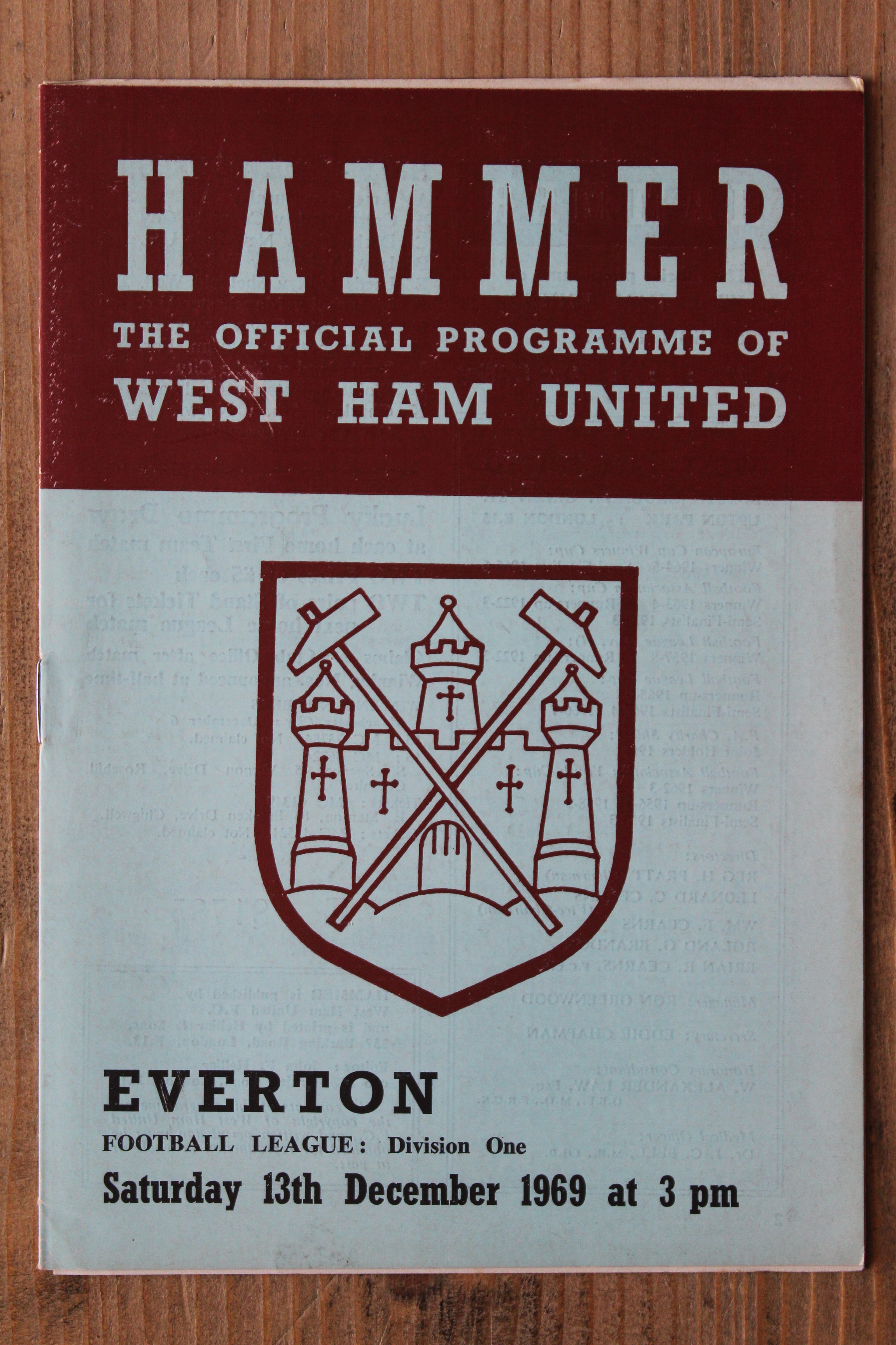 West Ham United FC v Everton FC