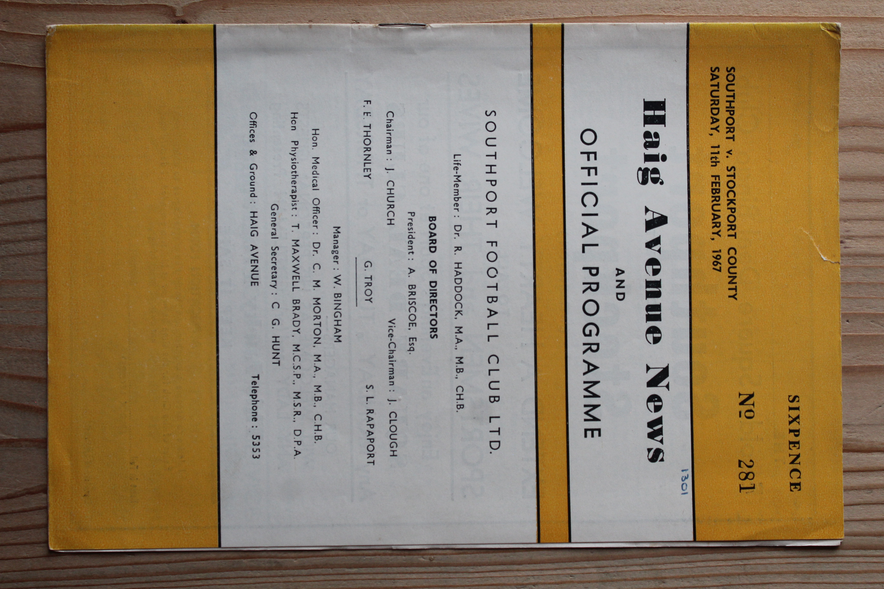 Southport v Stockport County FC