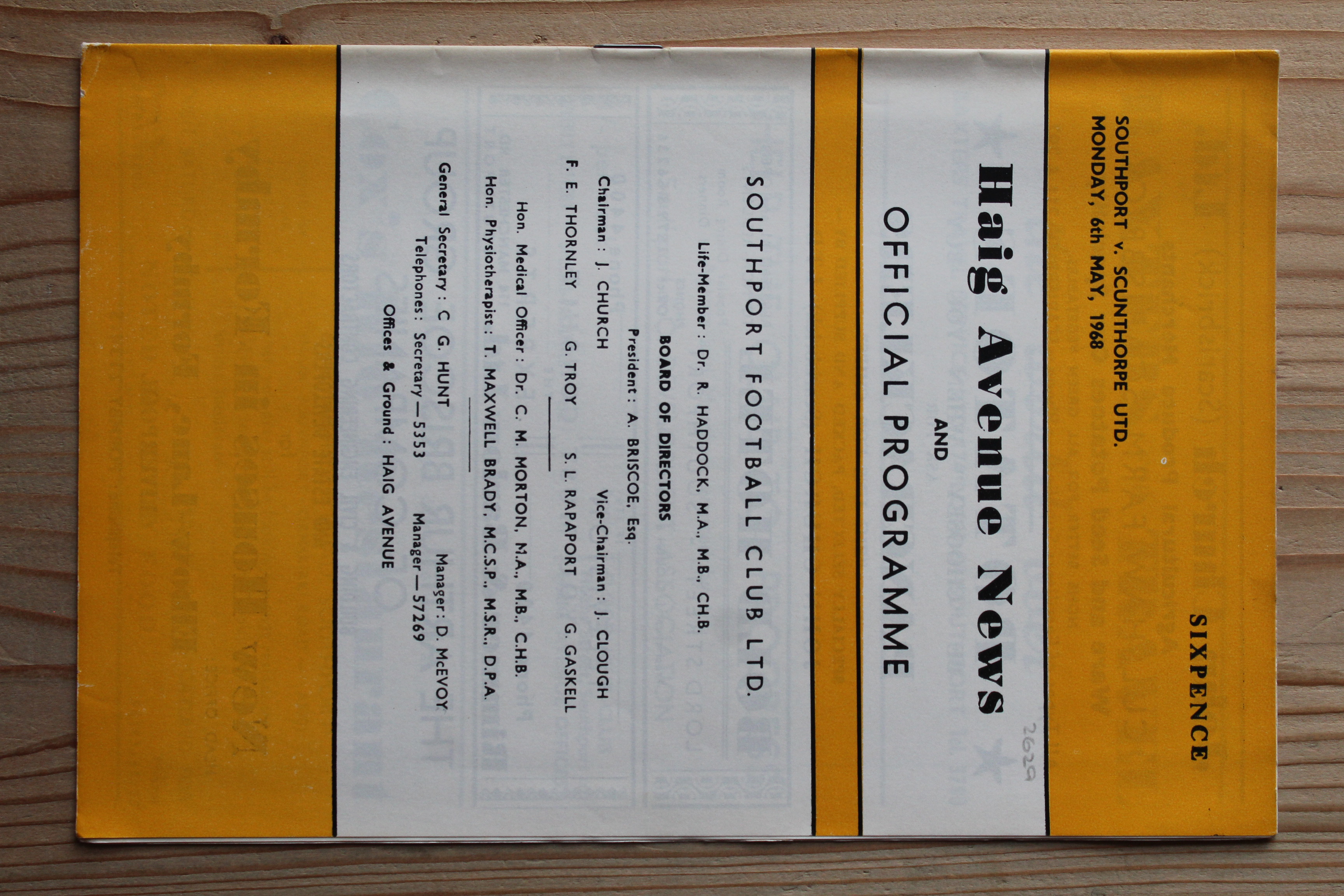 Southport v Scunthorpe United FC