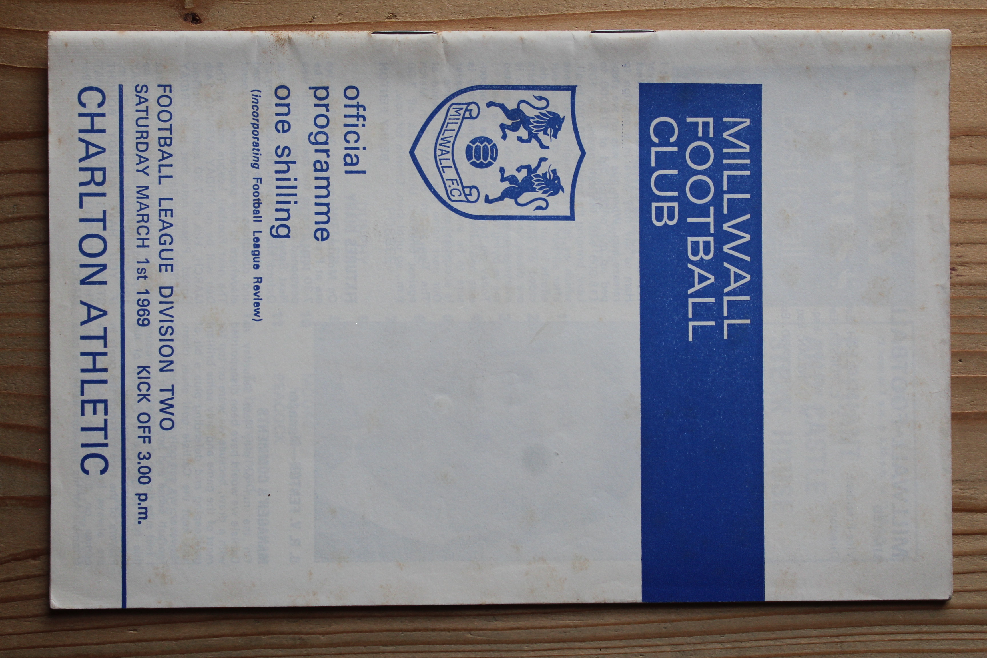 Millwall FC v Charlton Athletic FC