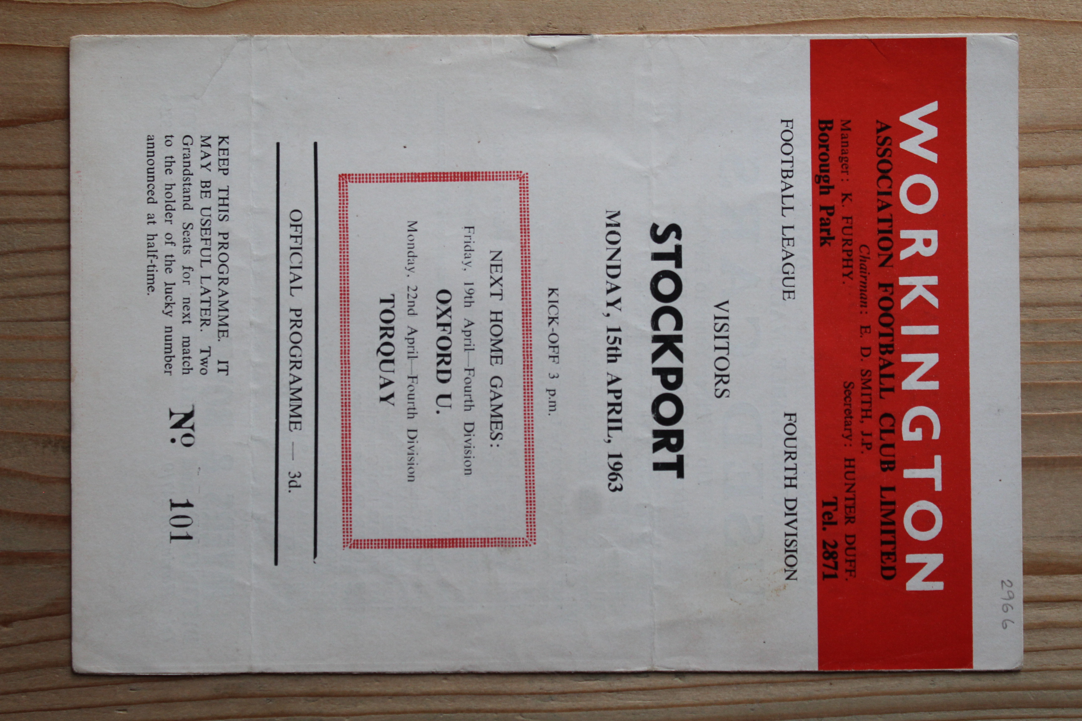 Workington v Stockport County FC