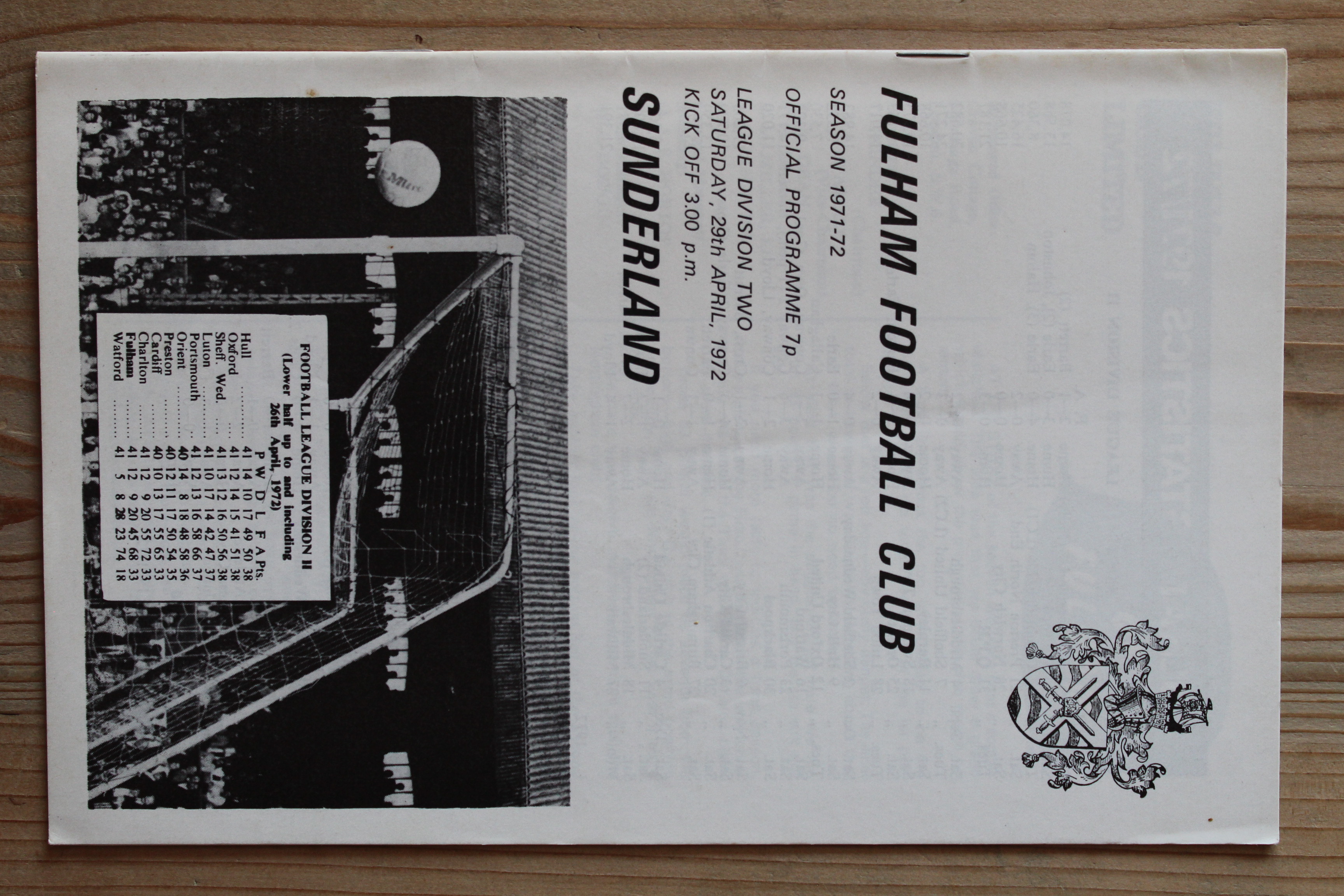 Fulham FC v Sunderland FC