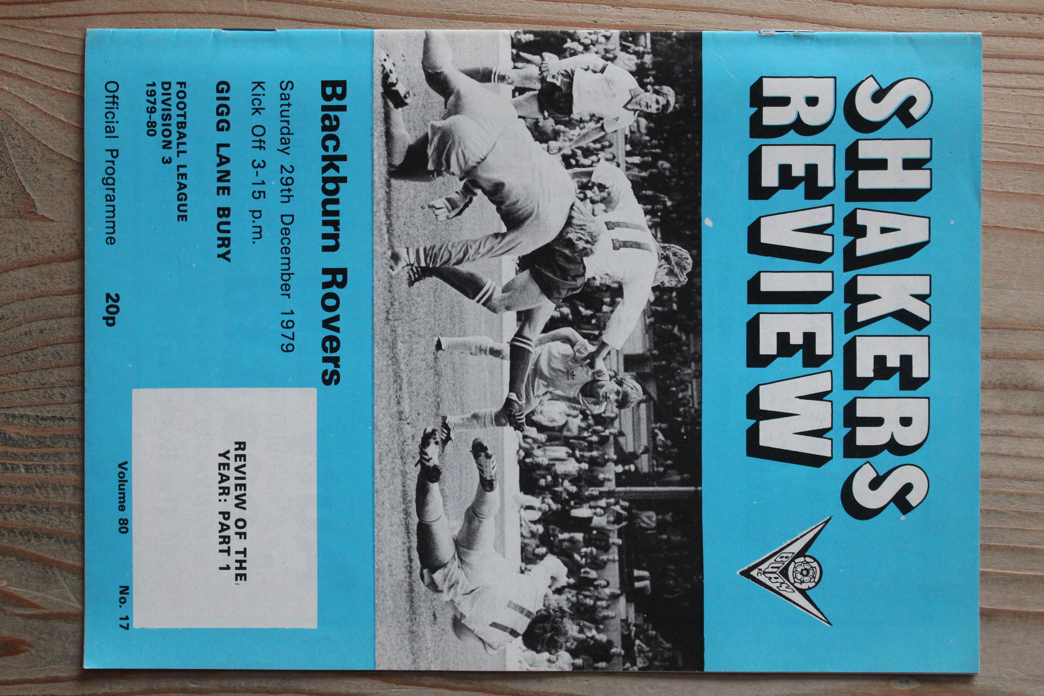 Bury FC v Blackburn Rovers FC