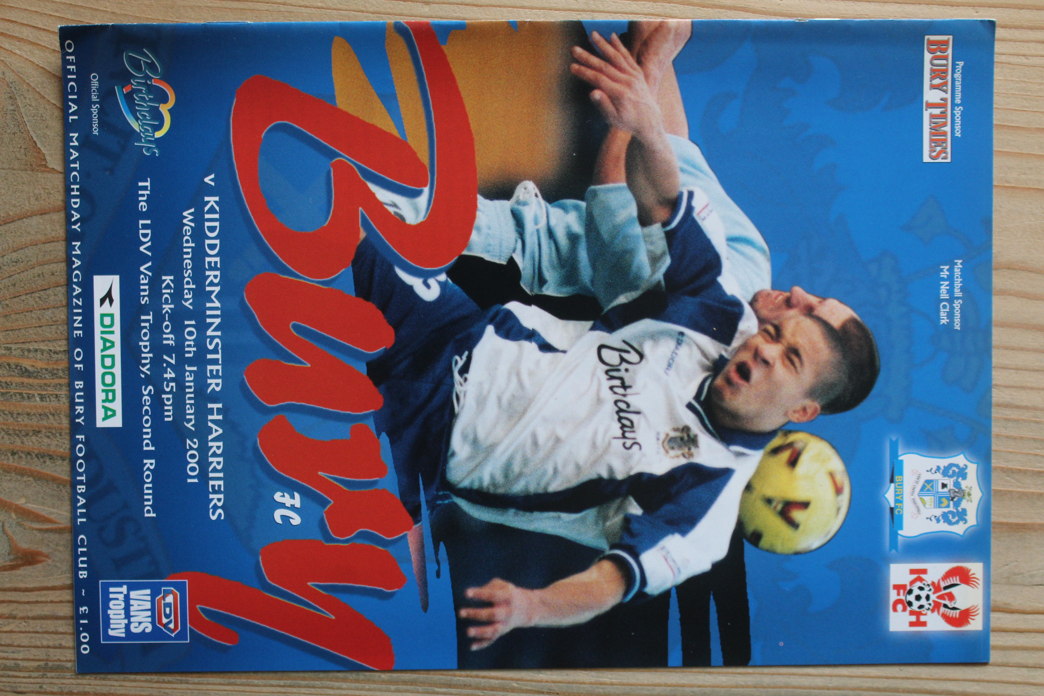 Bury FC v Kidderminister Harriers