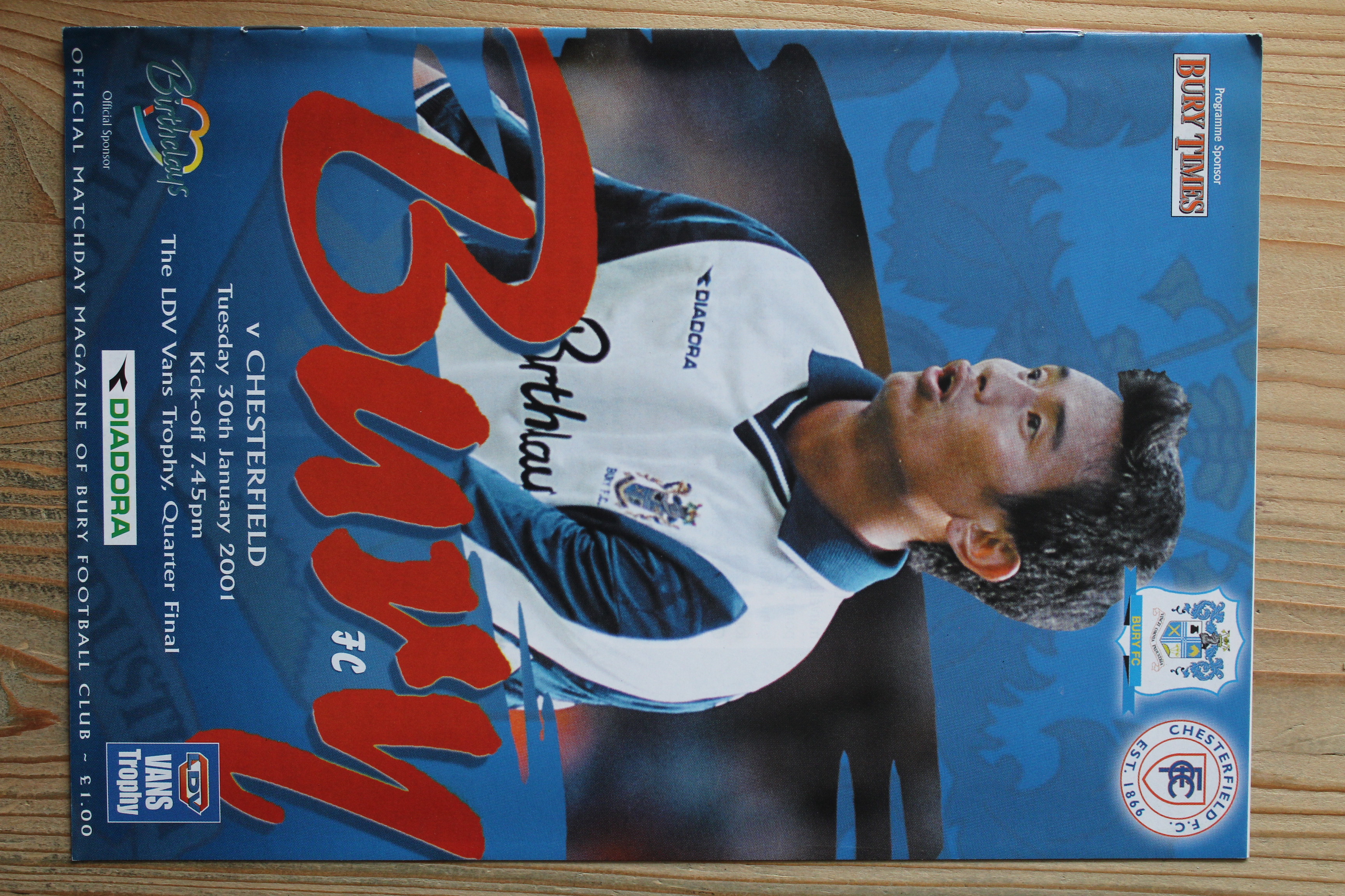 Bury FC v Chesterfield FC