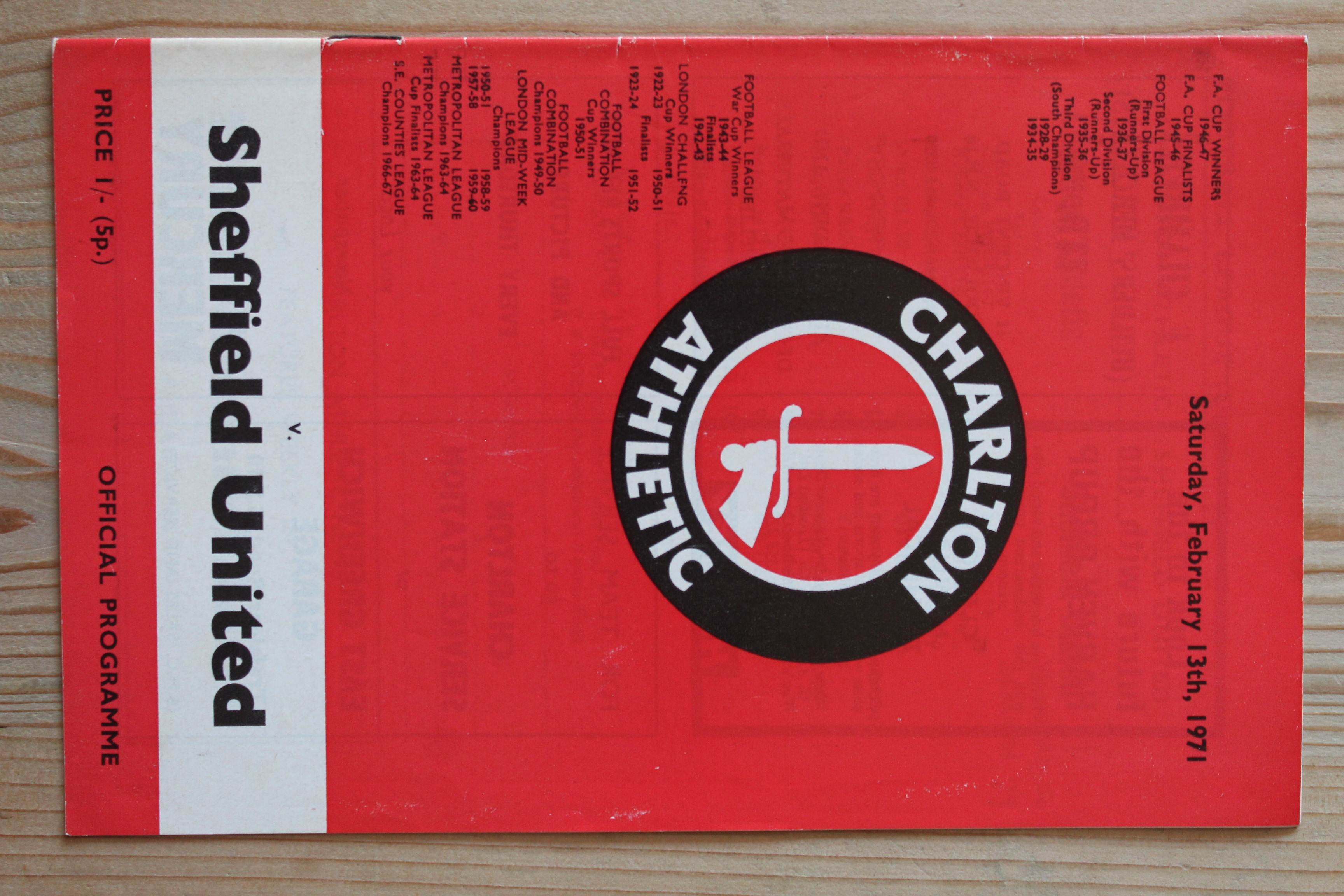 Charlton Athletic FC v Sheffield United FC