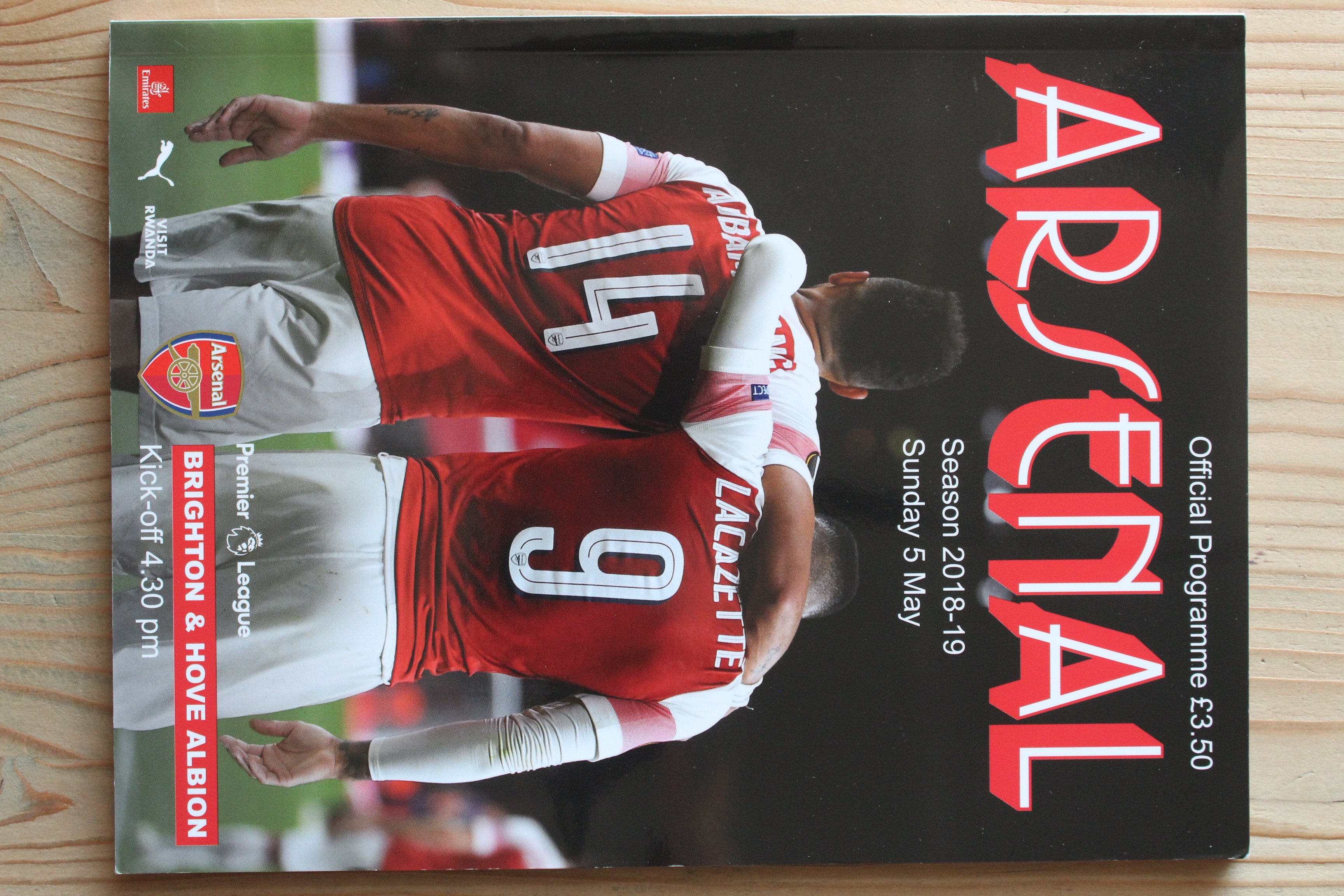 Arsenal FC v Brighton & Hove Albion FC