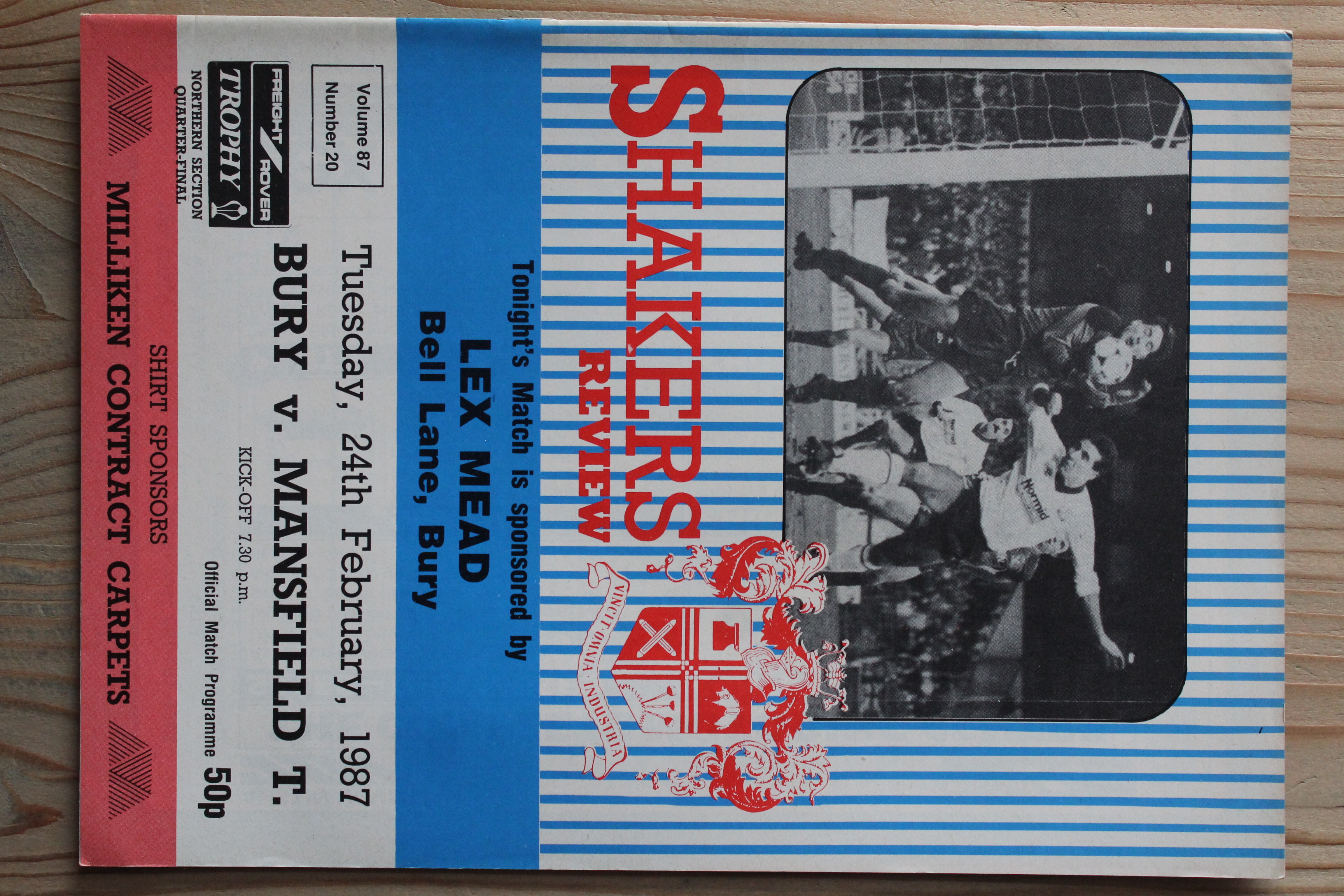 Bury FC v Mansfield Town FC