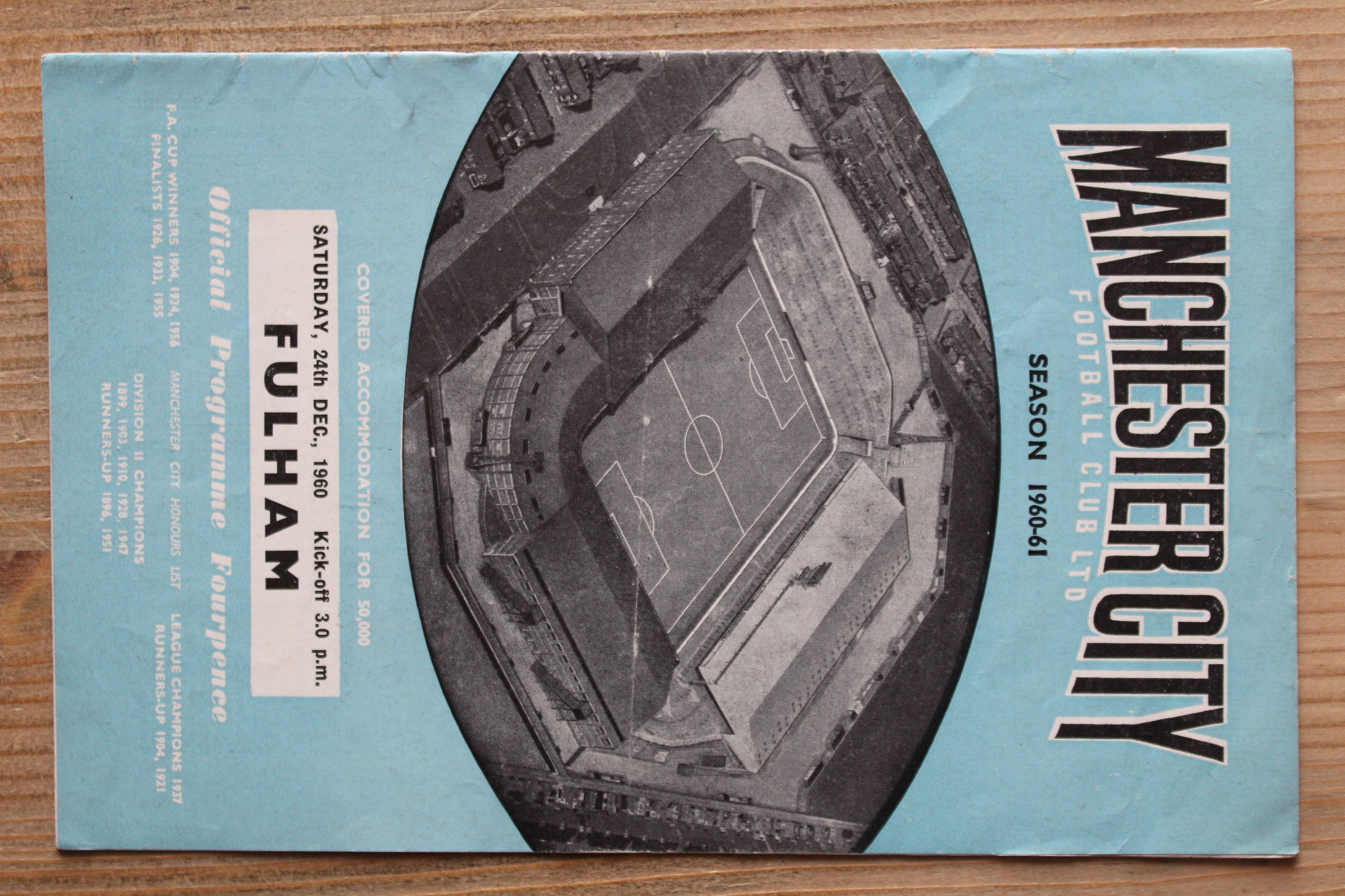 Manchester City FC v Fulham FC