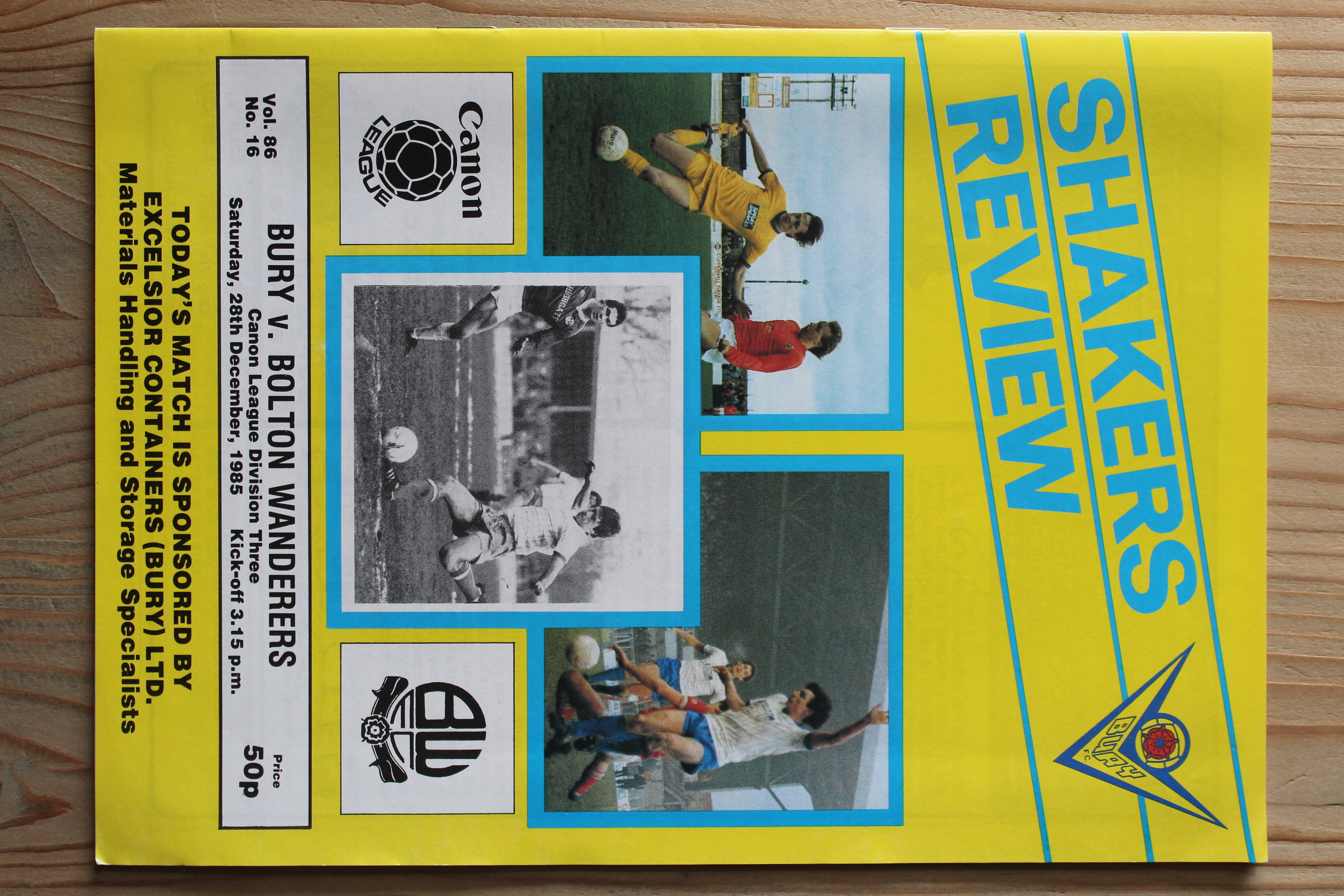 Bury FC v Bolton Wanderers FC