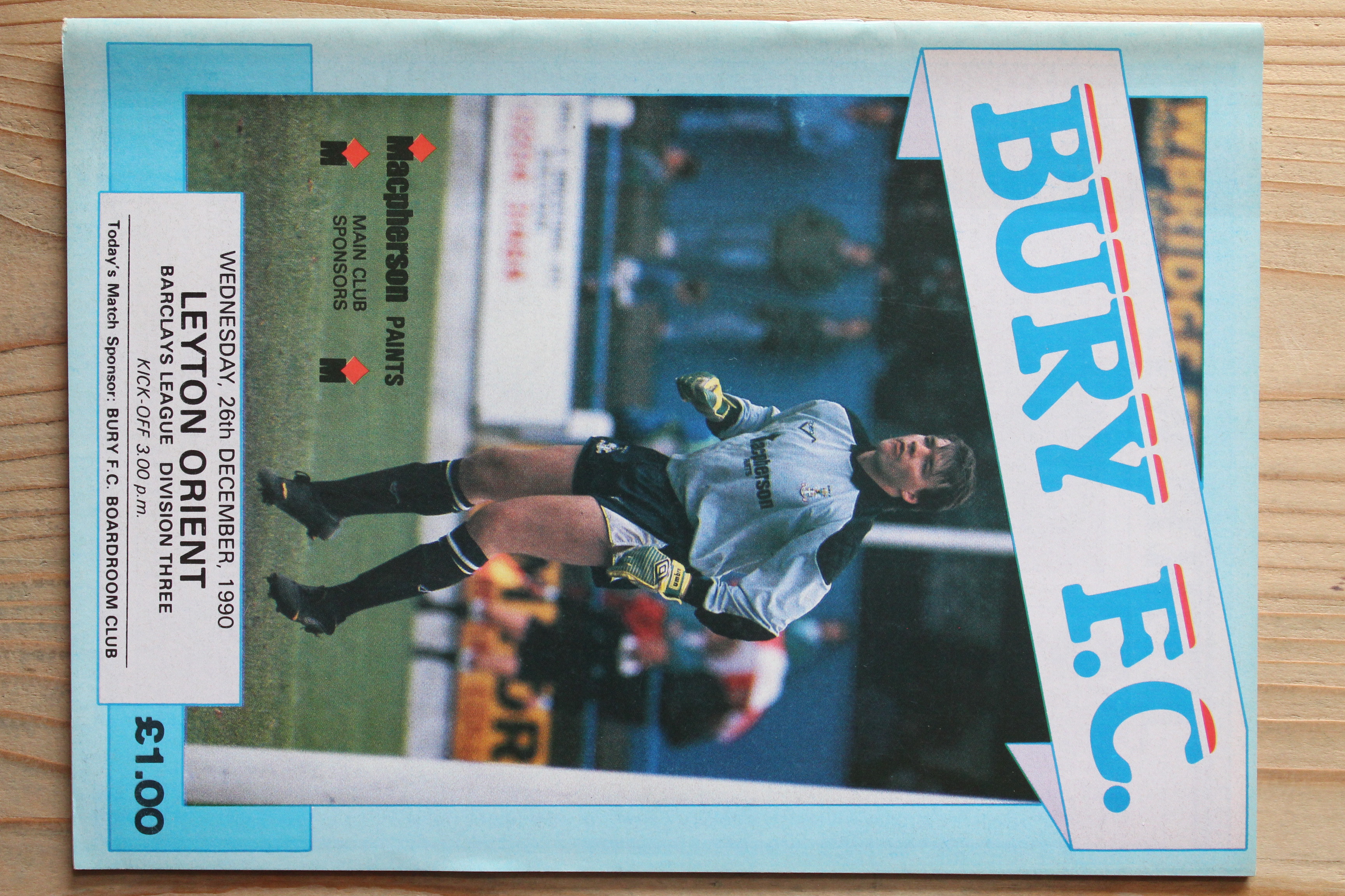 Bury FC v Leyton Orient FC