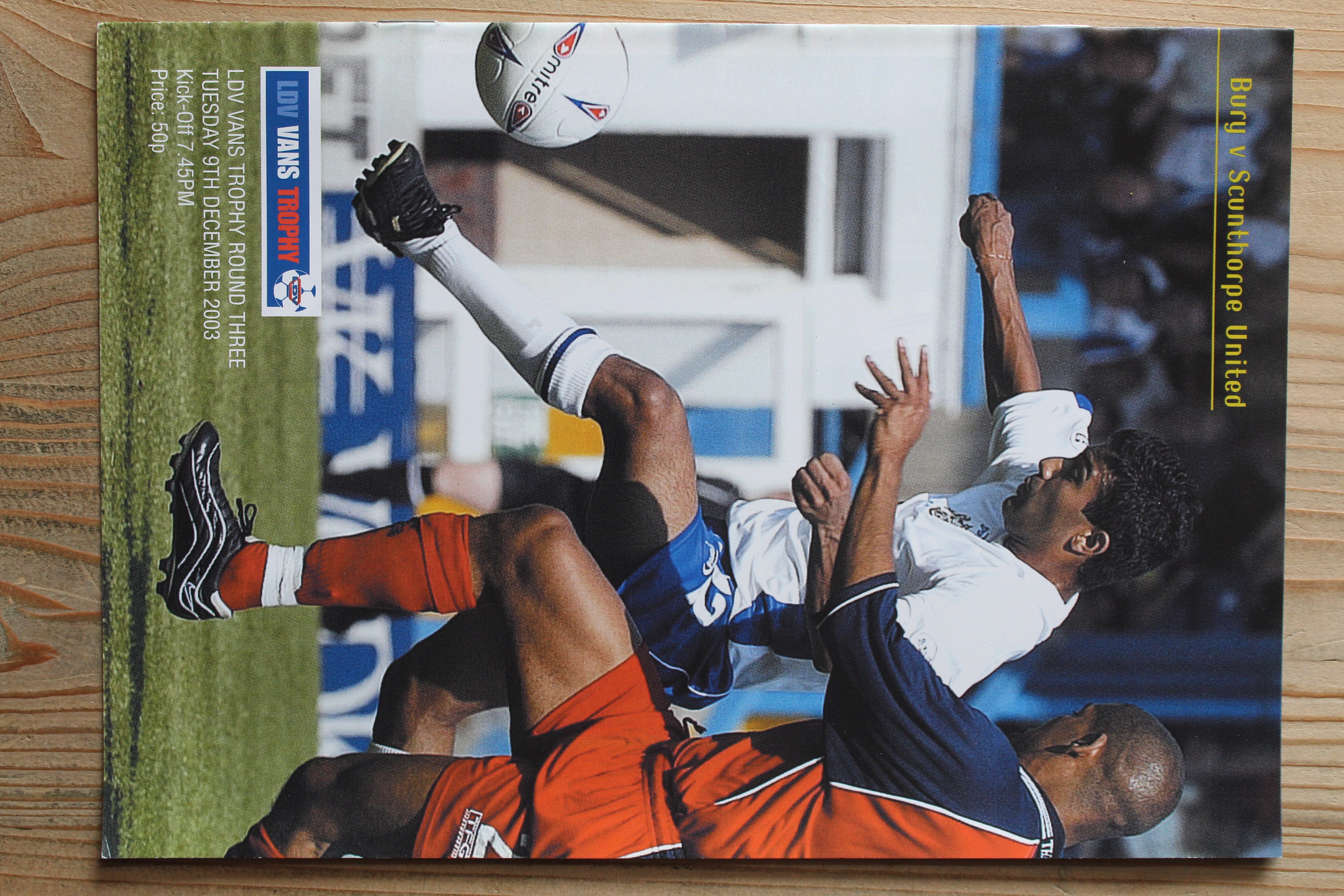 Bury FC v Scunthorpe United FC