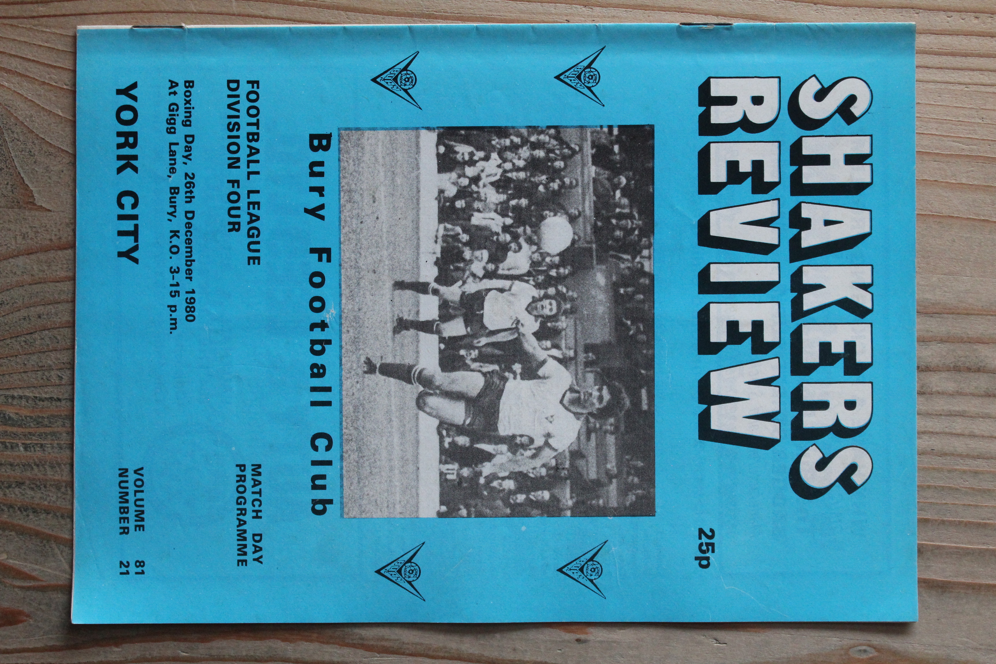 Bury FC v York City FC