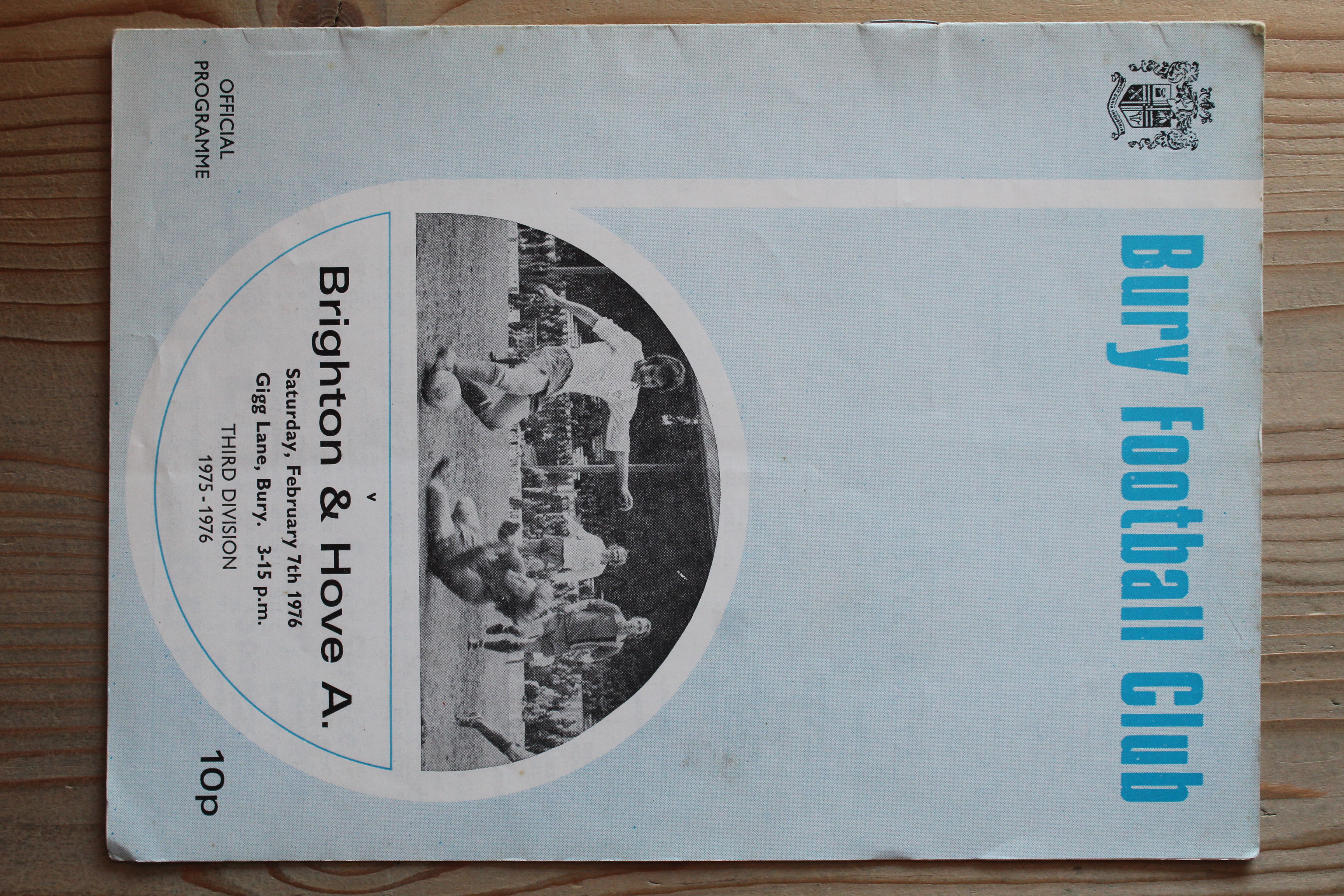 Bury FC v Brighton & Hove Albion FC