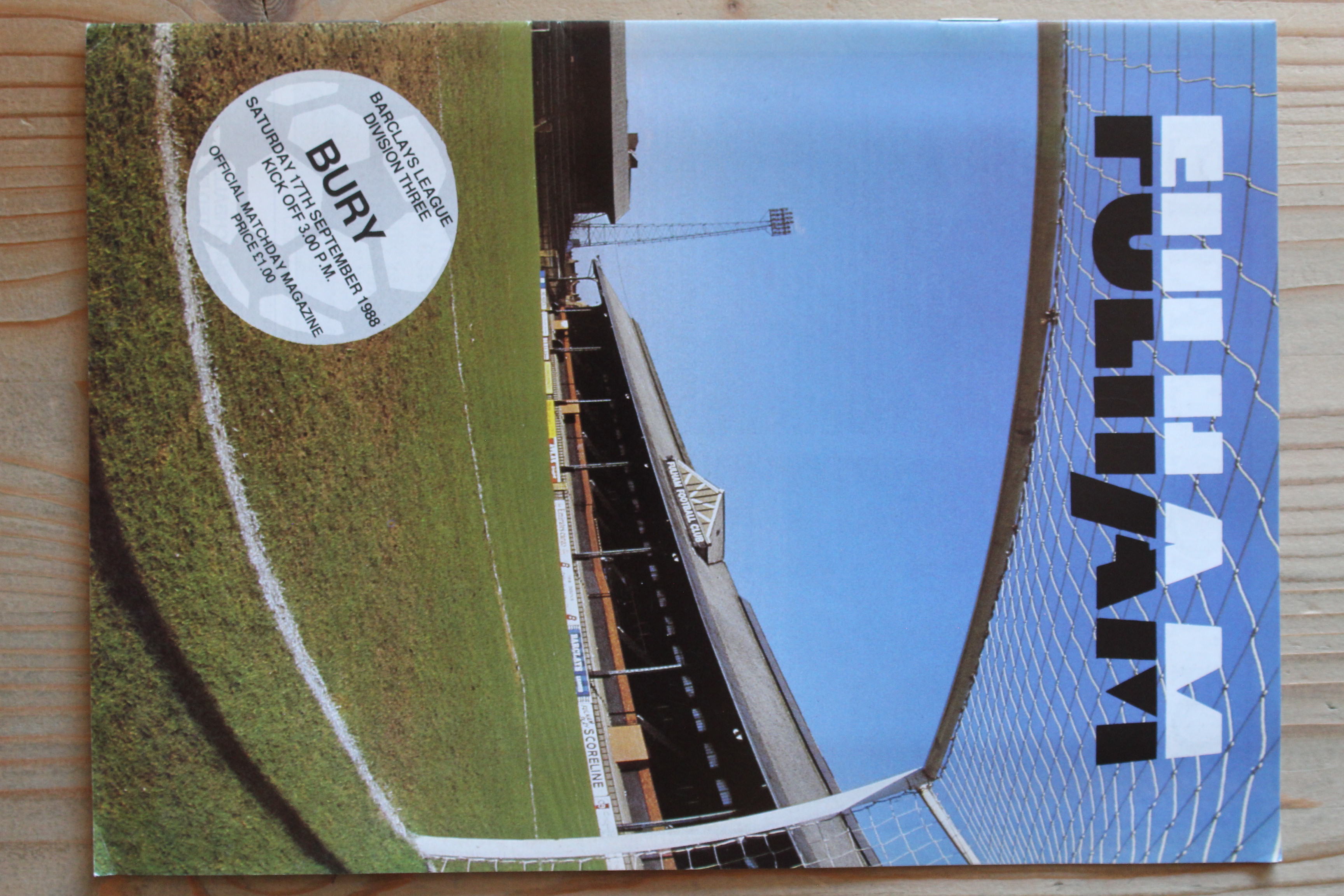 Fulham FC v Bury FC