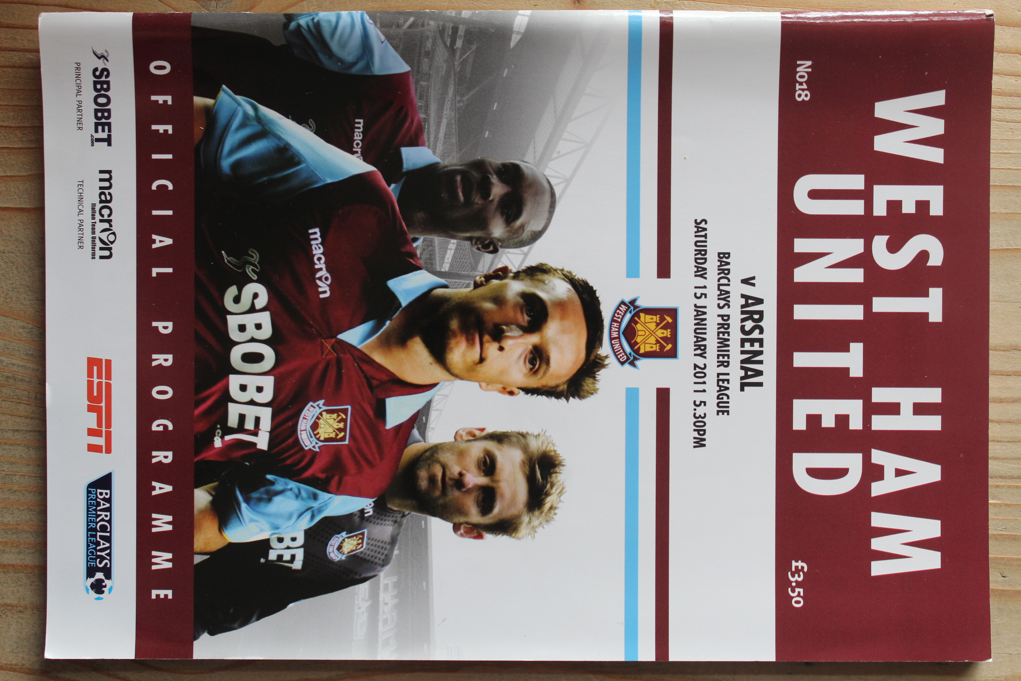 West Ham United FC v Arsenal FC
