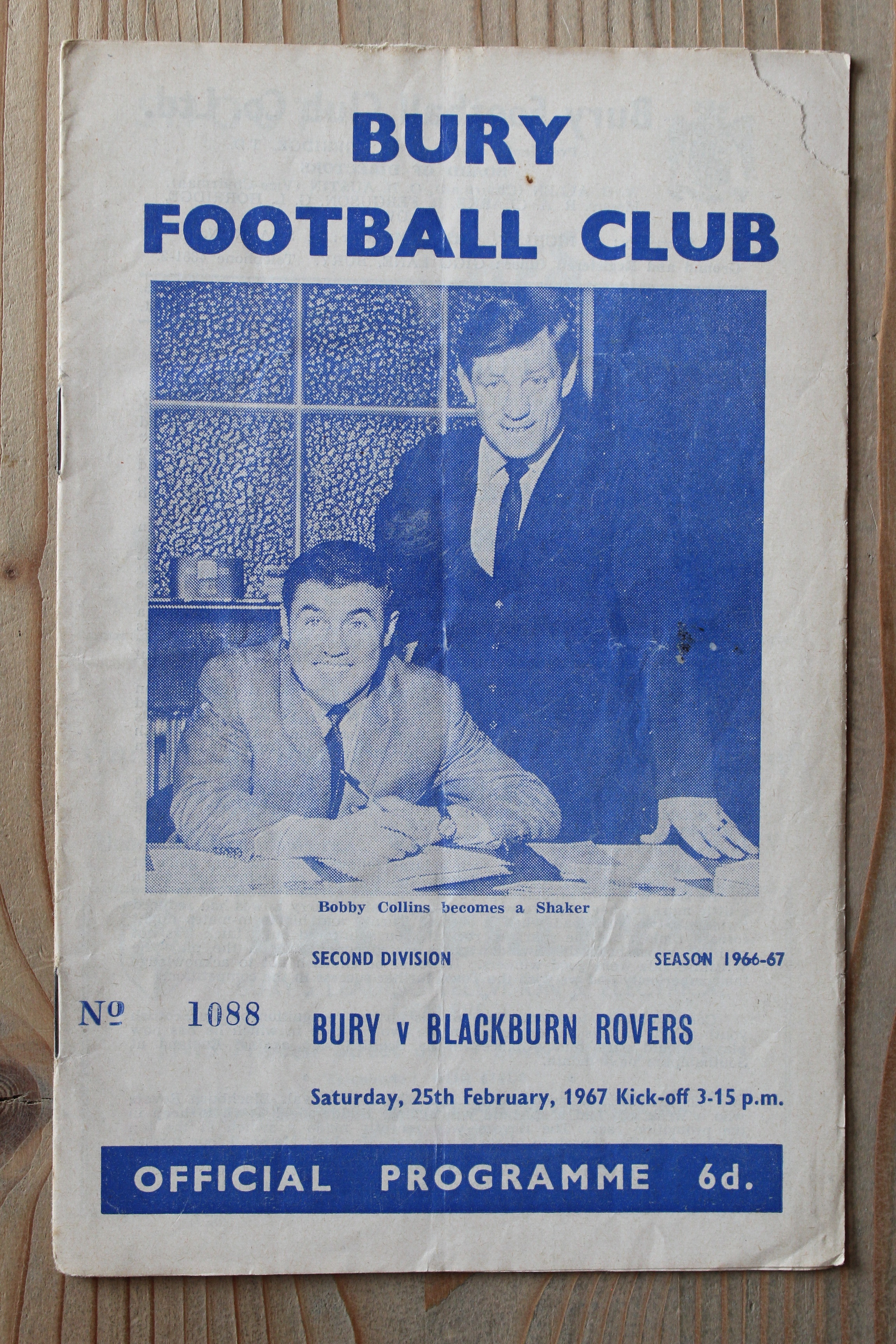 Bury FC v Blackburn Rovers FC