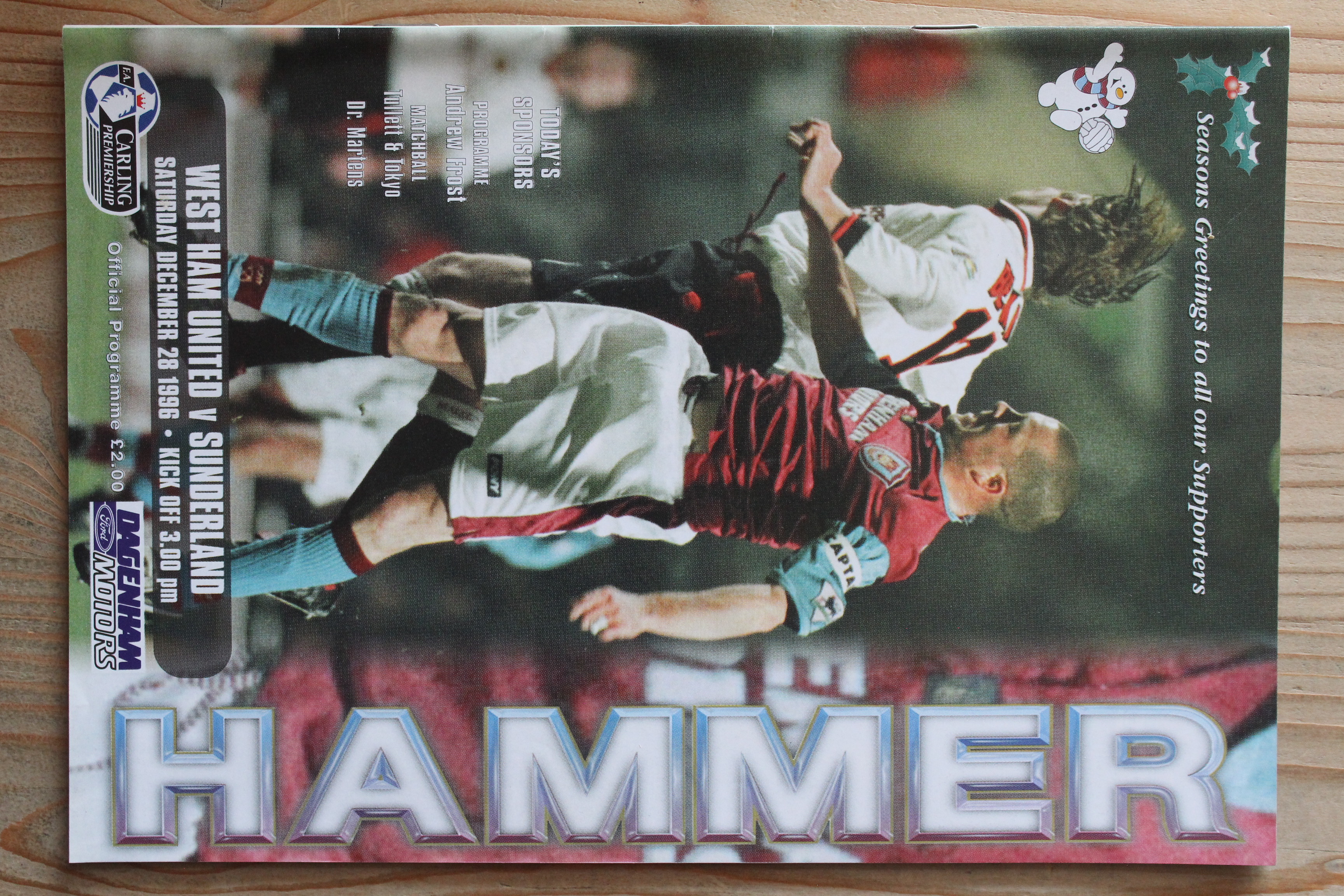 West Ham United FC v Sunderland FC