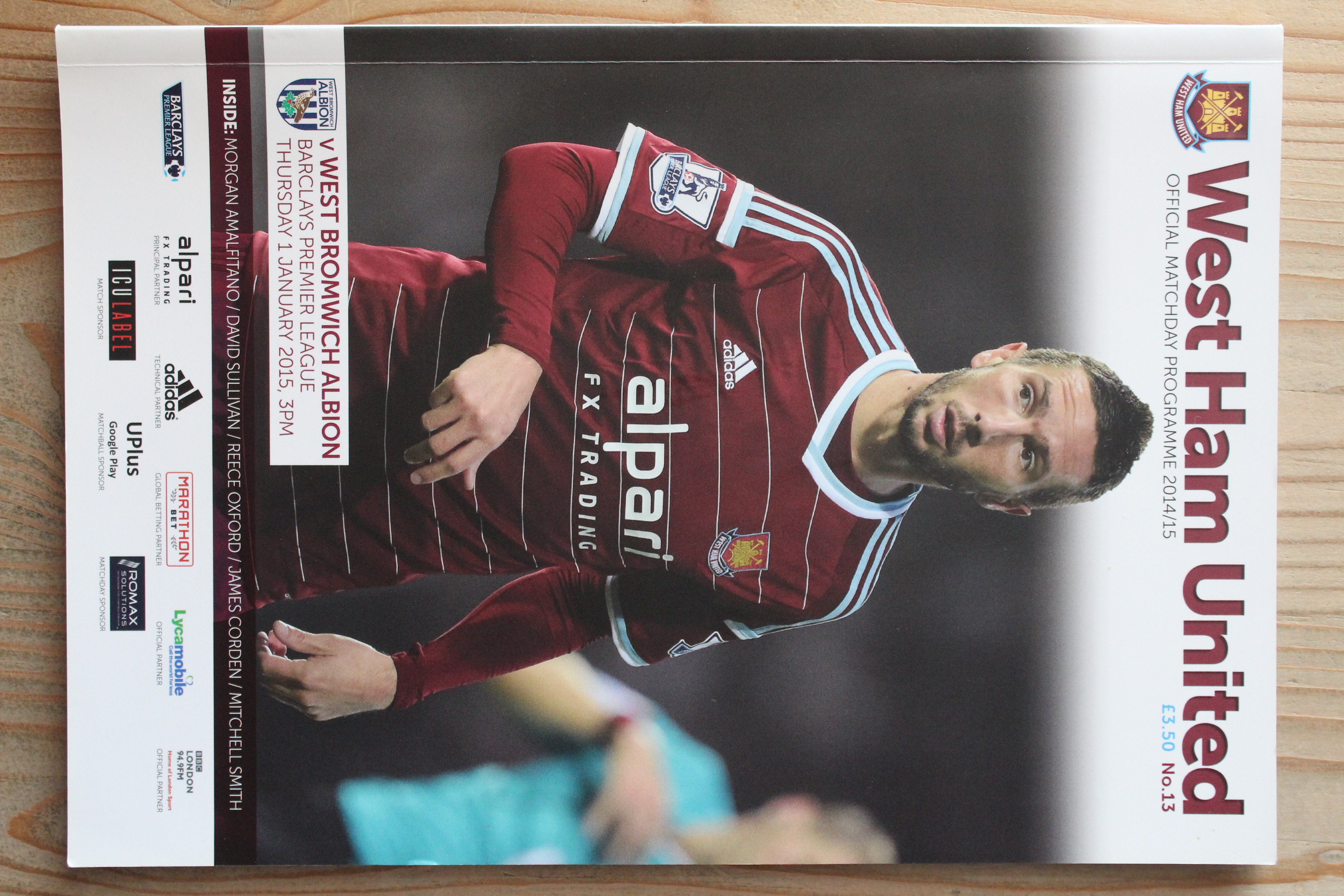 West Ham United FC v West Bromwich Albion FC 