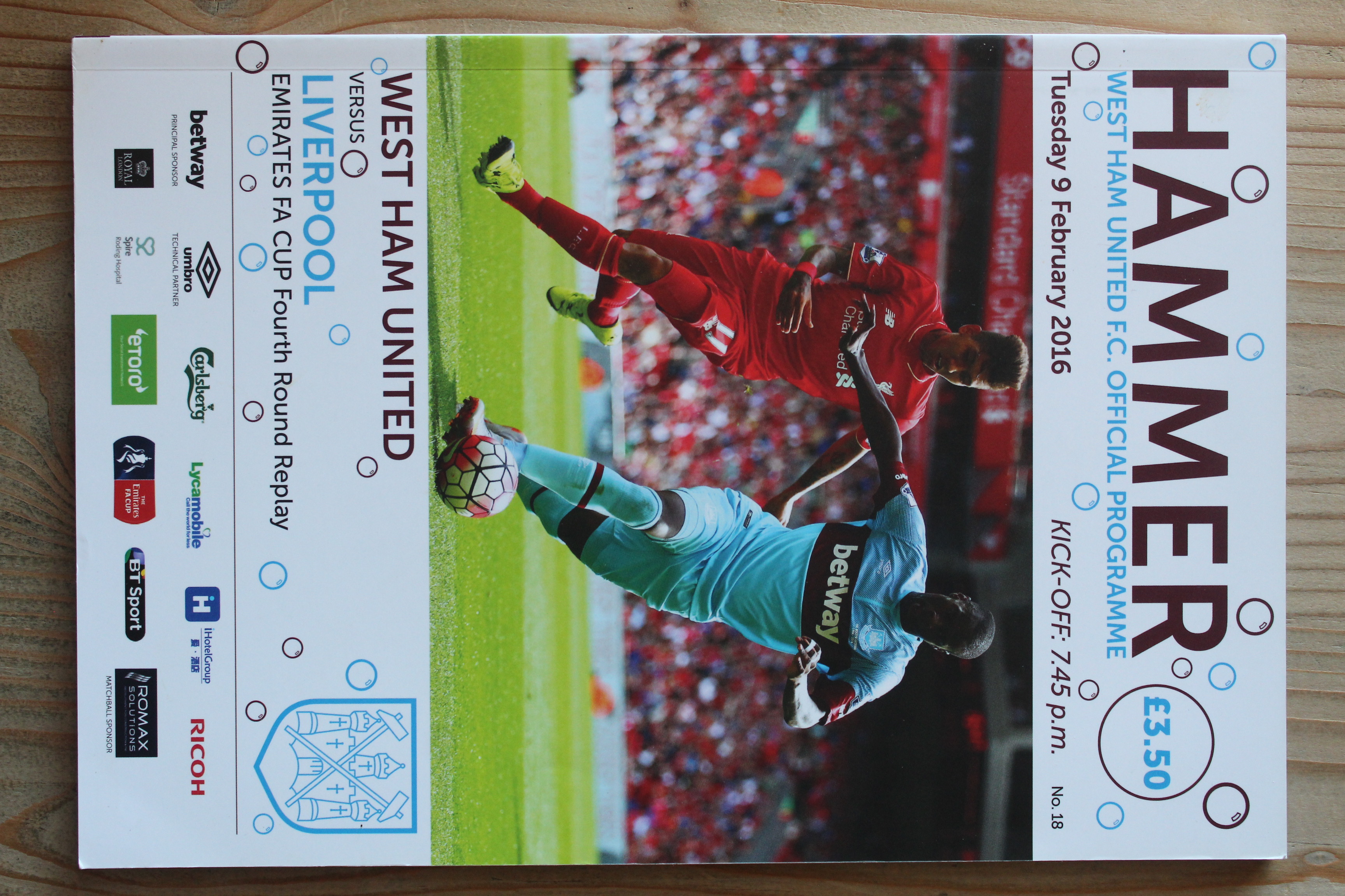 West Ham United FC v Liverpool FC