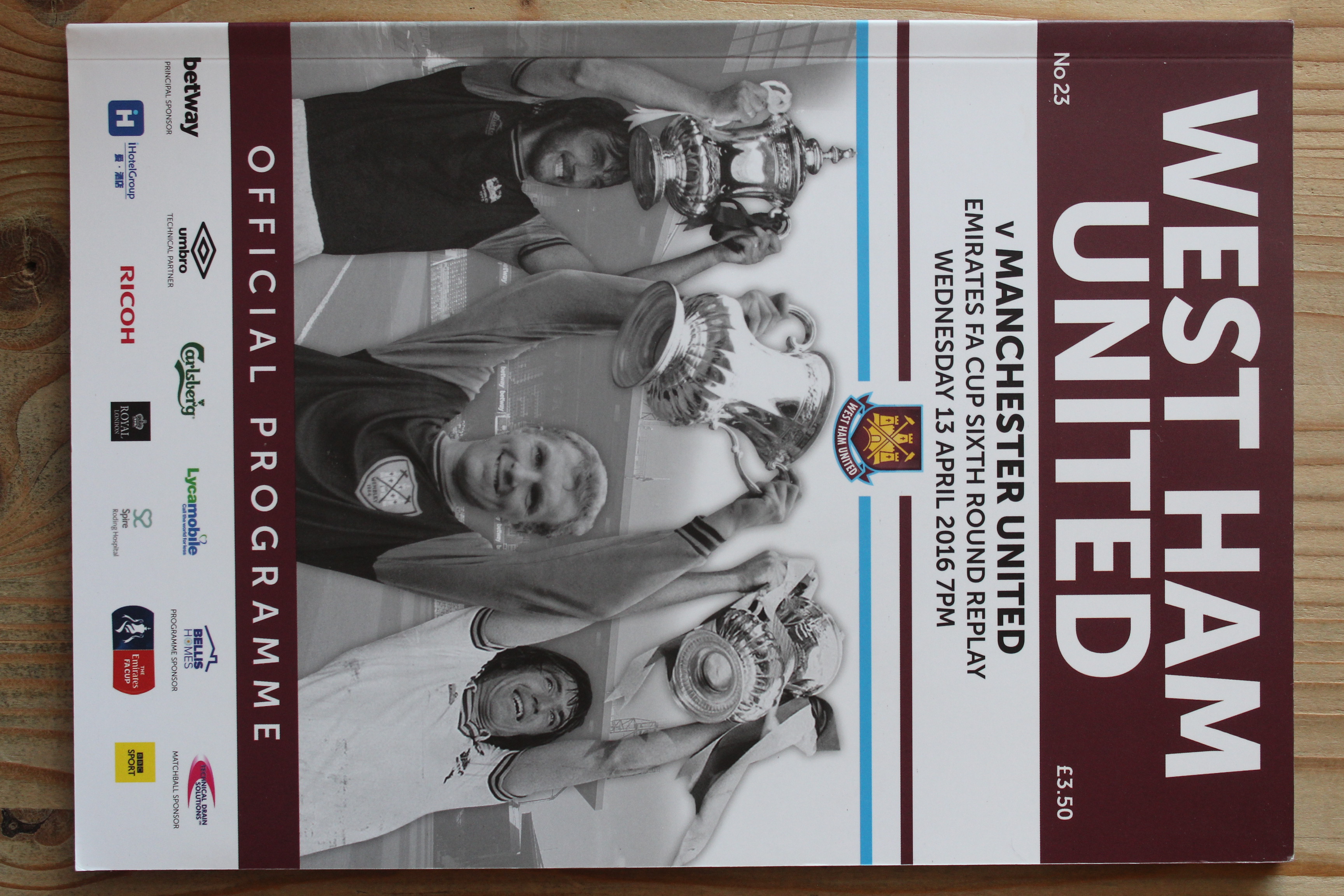 West Ham United FC v Manchester United FC