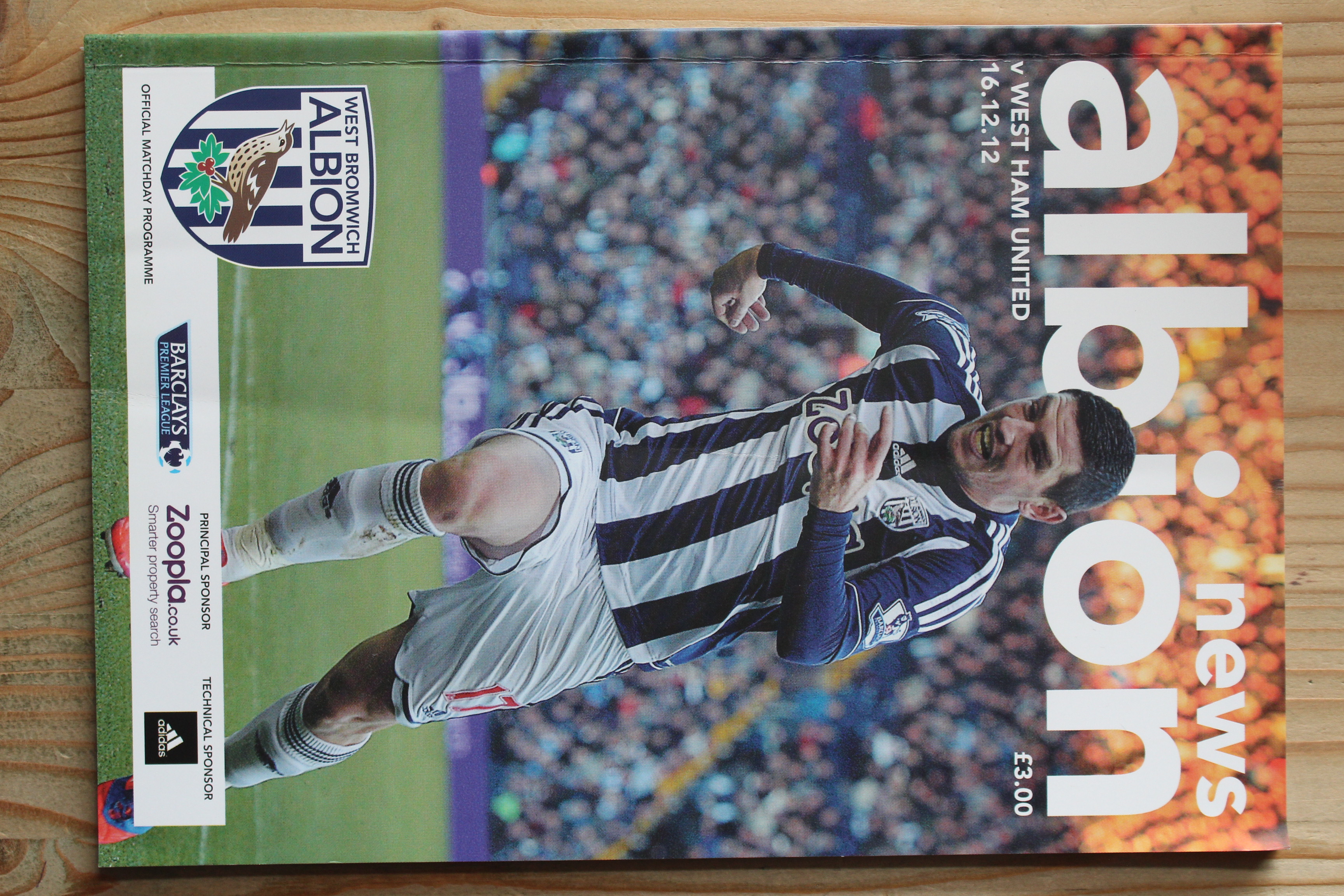 West Bromwich Albion FC  v West Ham United FC