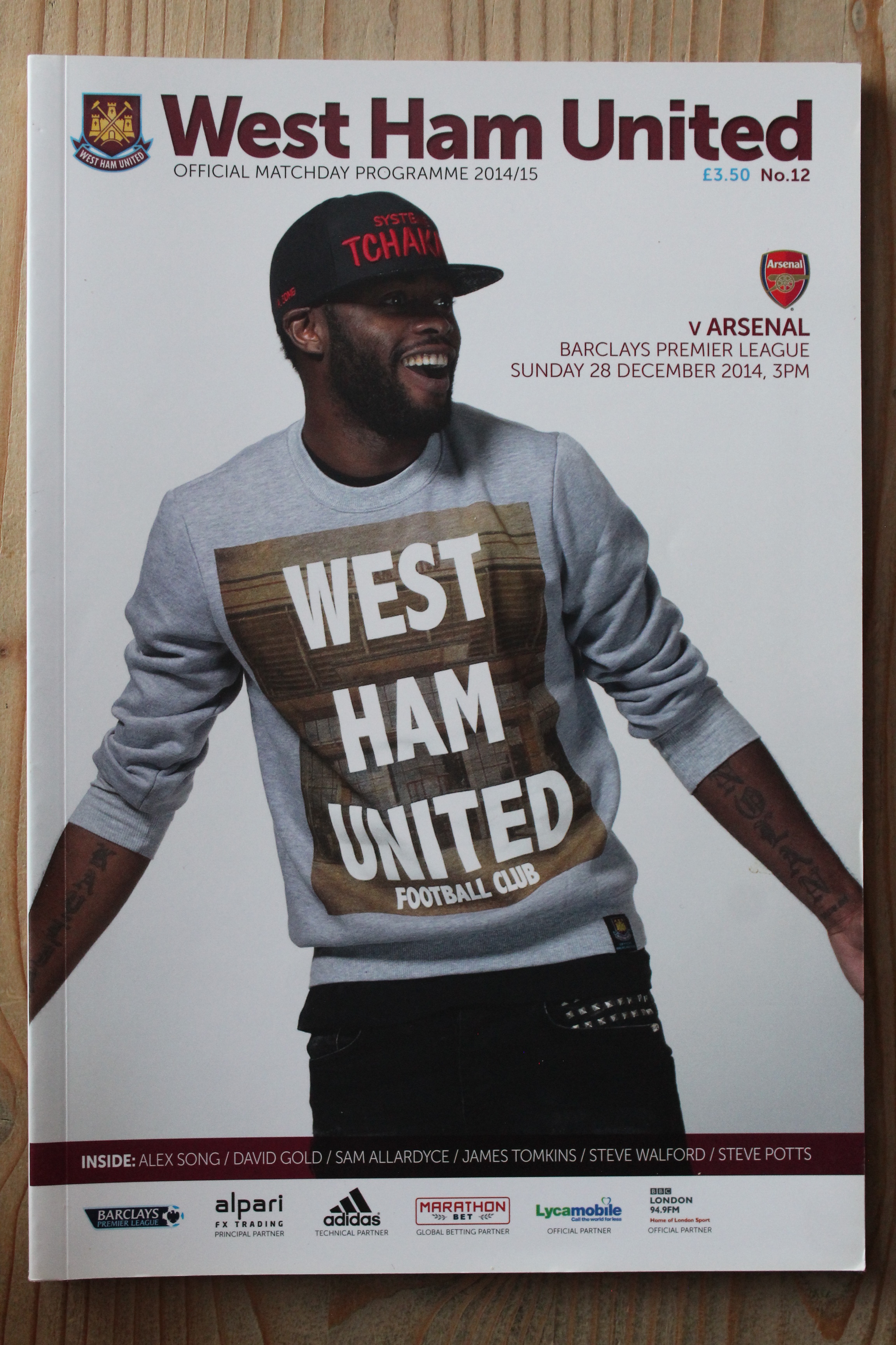 West Ham United FC v Arsenal FC
