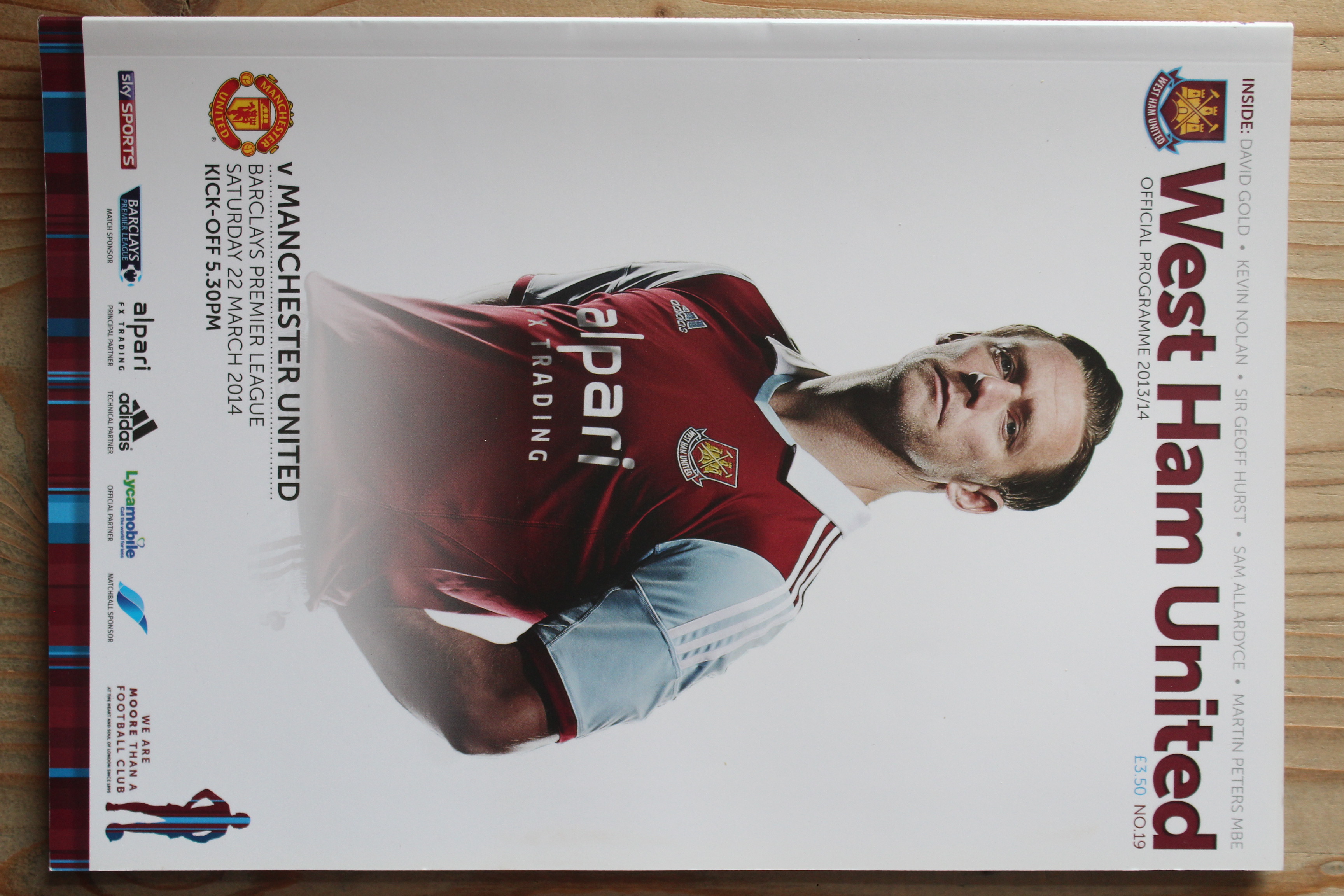 West Ham United FC v Manchester United FC