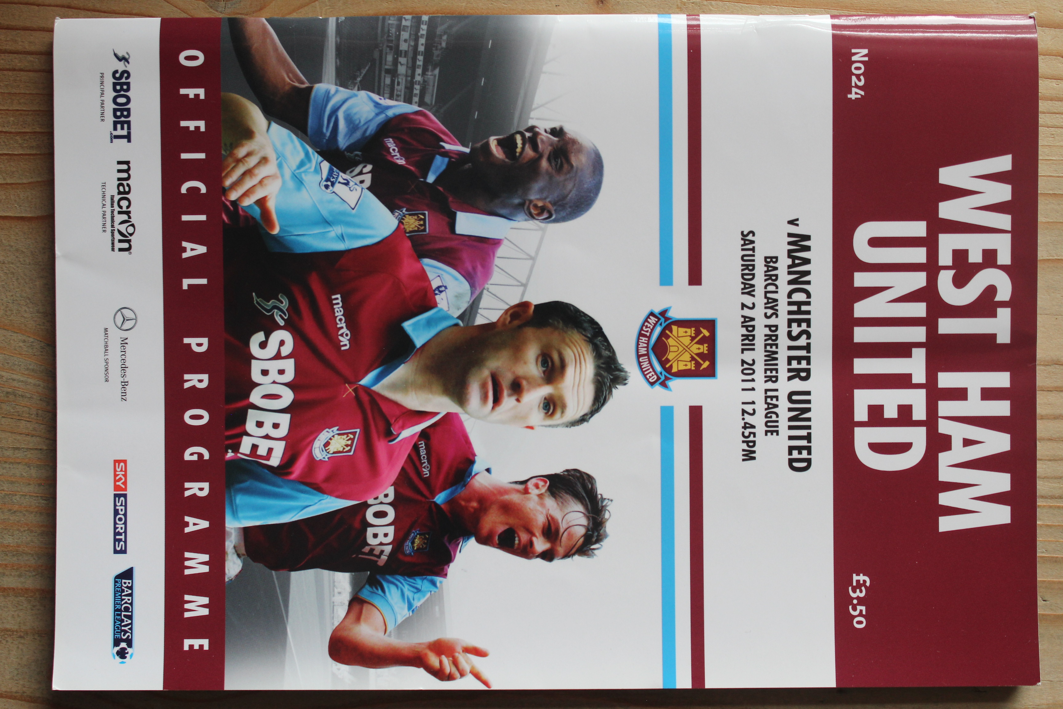 West Ham United FC v Manchester United FC