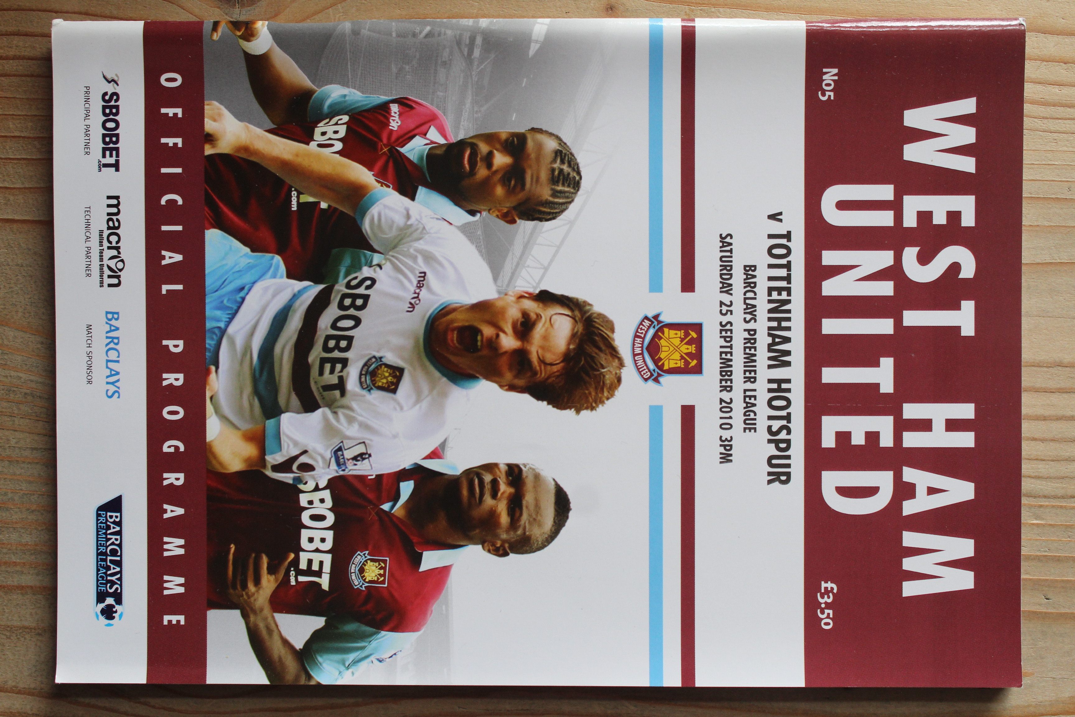West Ham United FC v Tottenham Hotspur FC