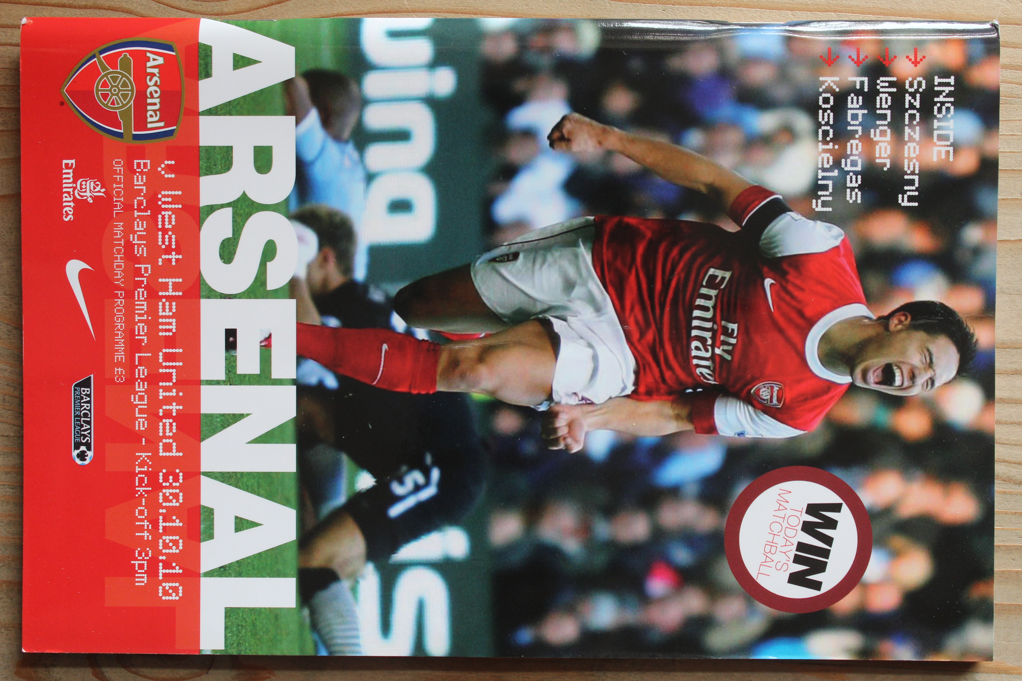 Arsenal FC v West Ham United FC