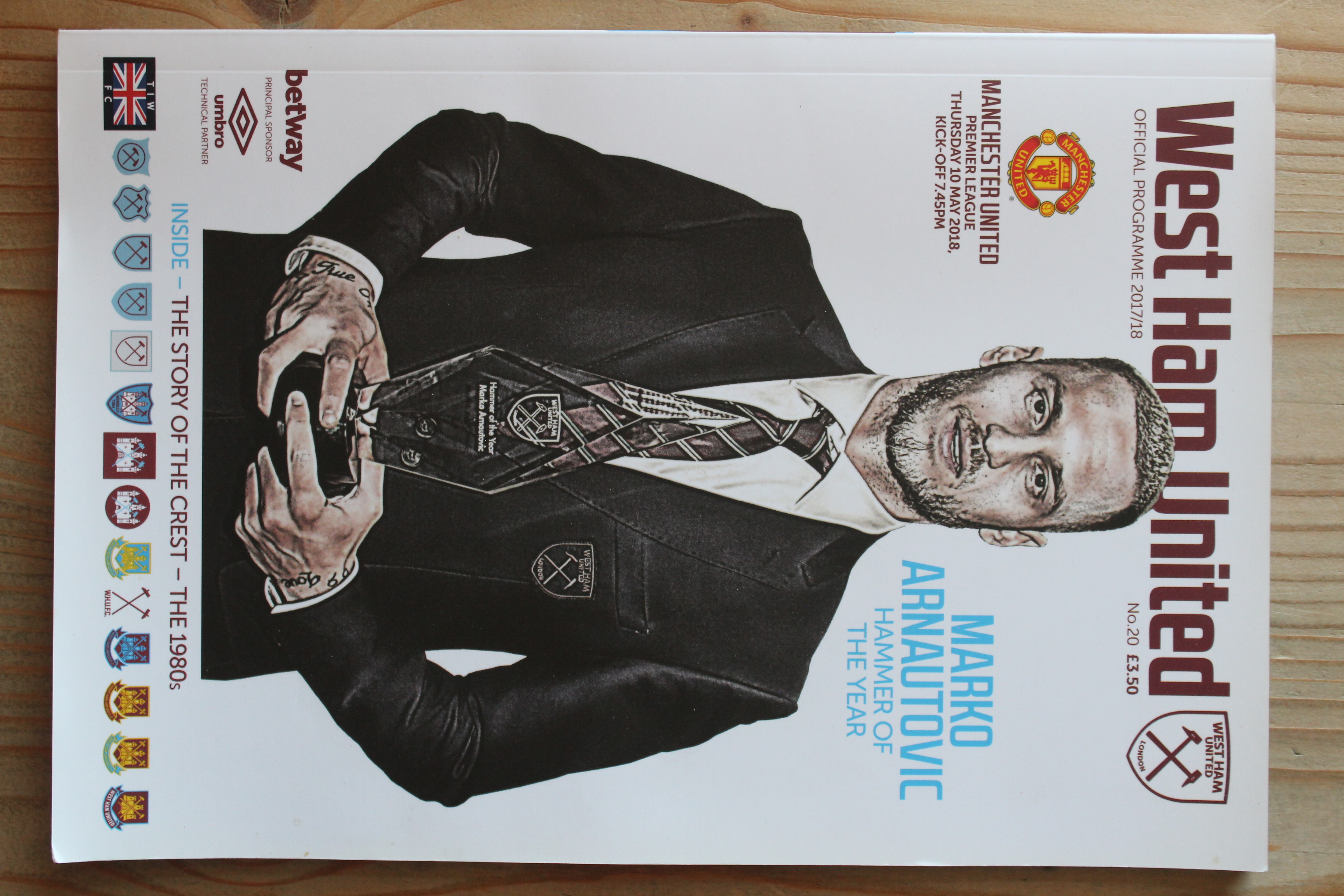 West Ham United FC v Manchester United FC