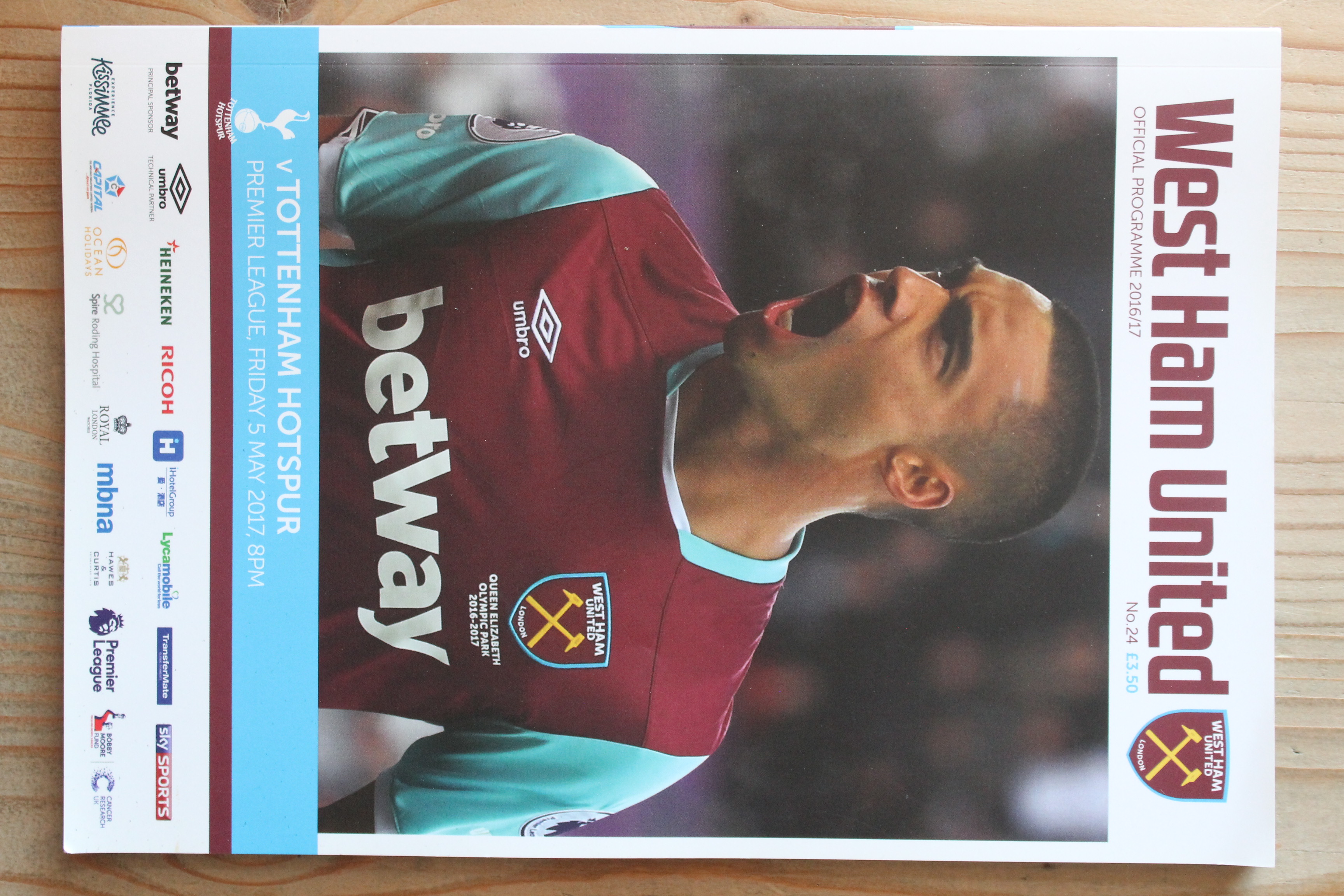 West Ham United FC v Tottenham Hotspur FC