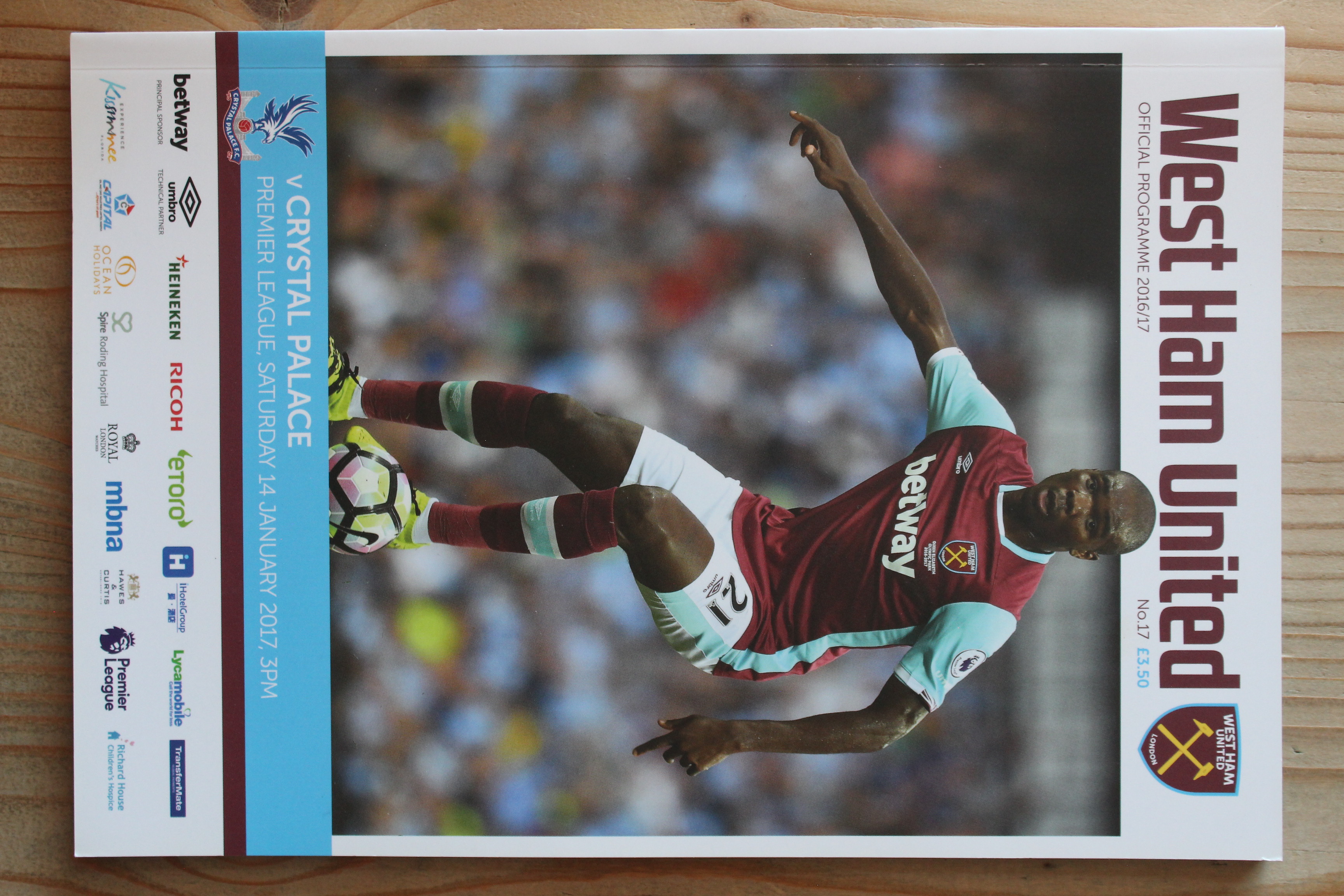 West Ham United FC v Crystal Palace FC