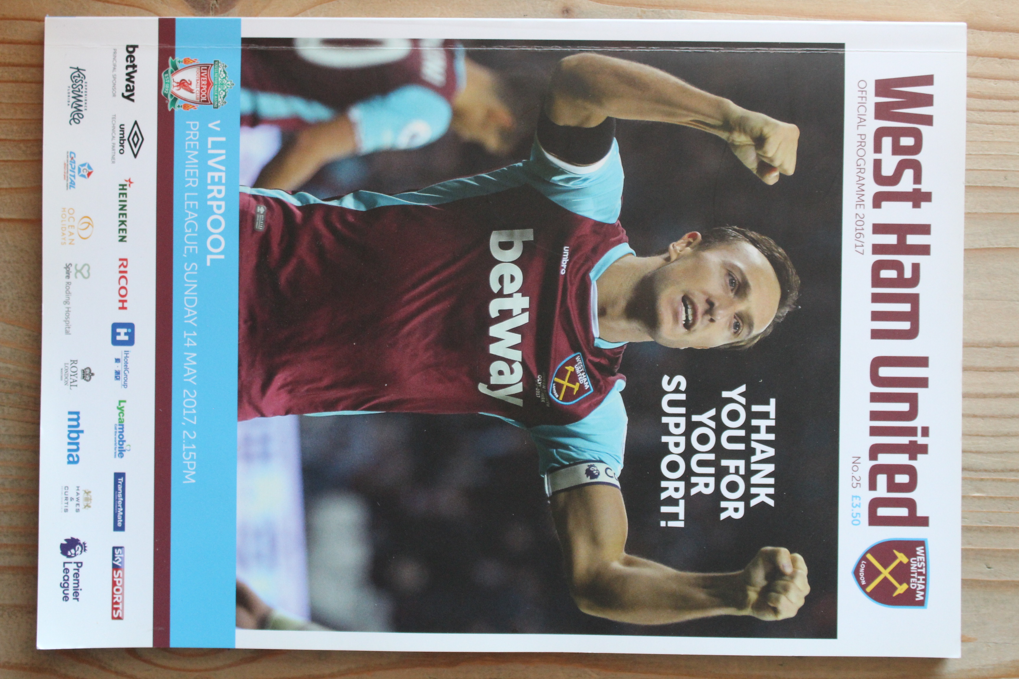 West Ham United FC v Liverpool FC