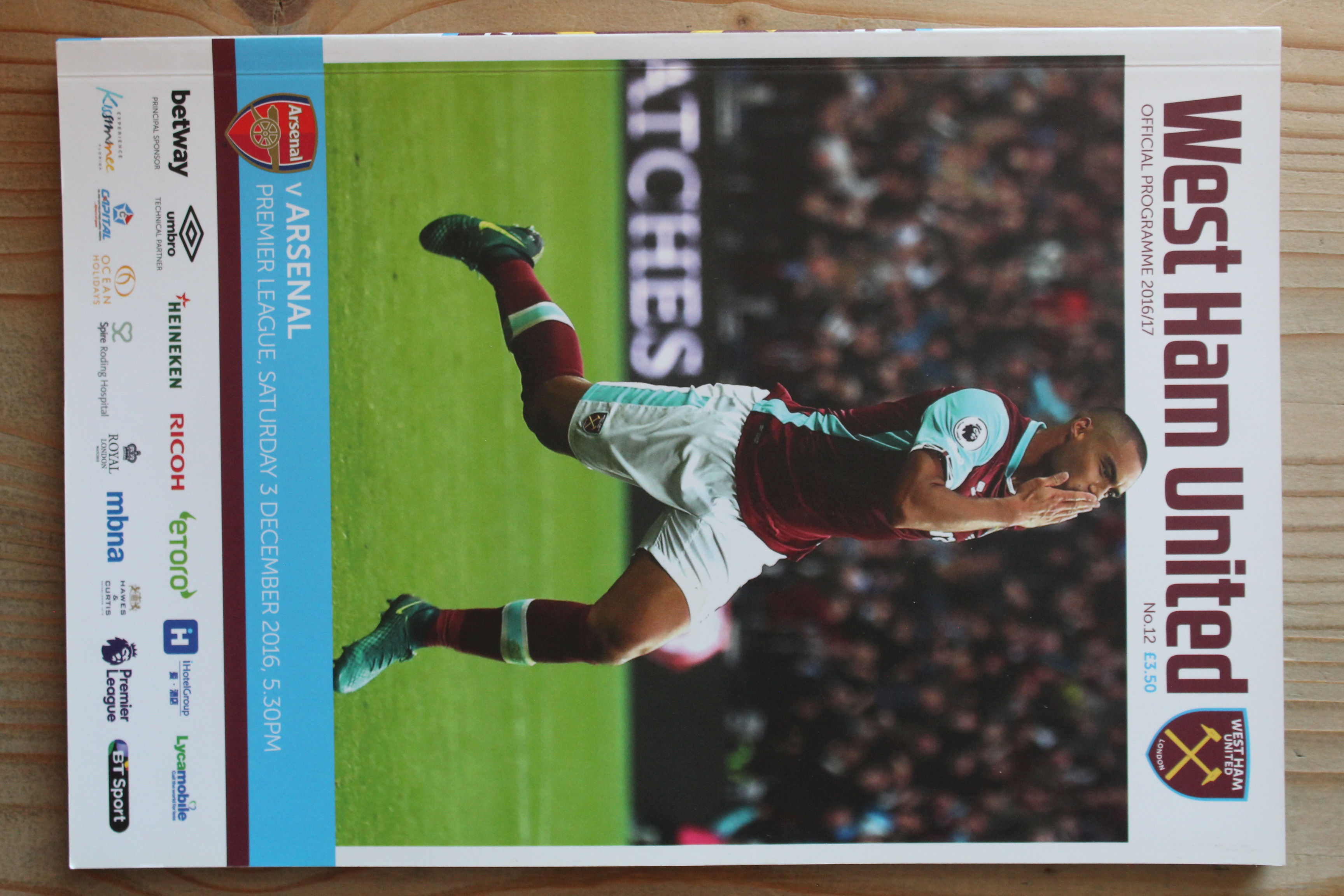 West Ham United FC v Arsenal FC