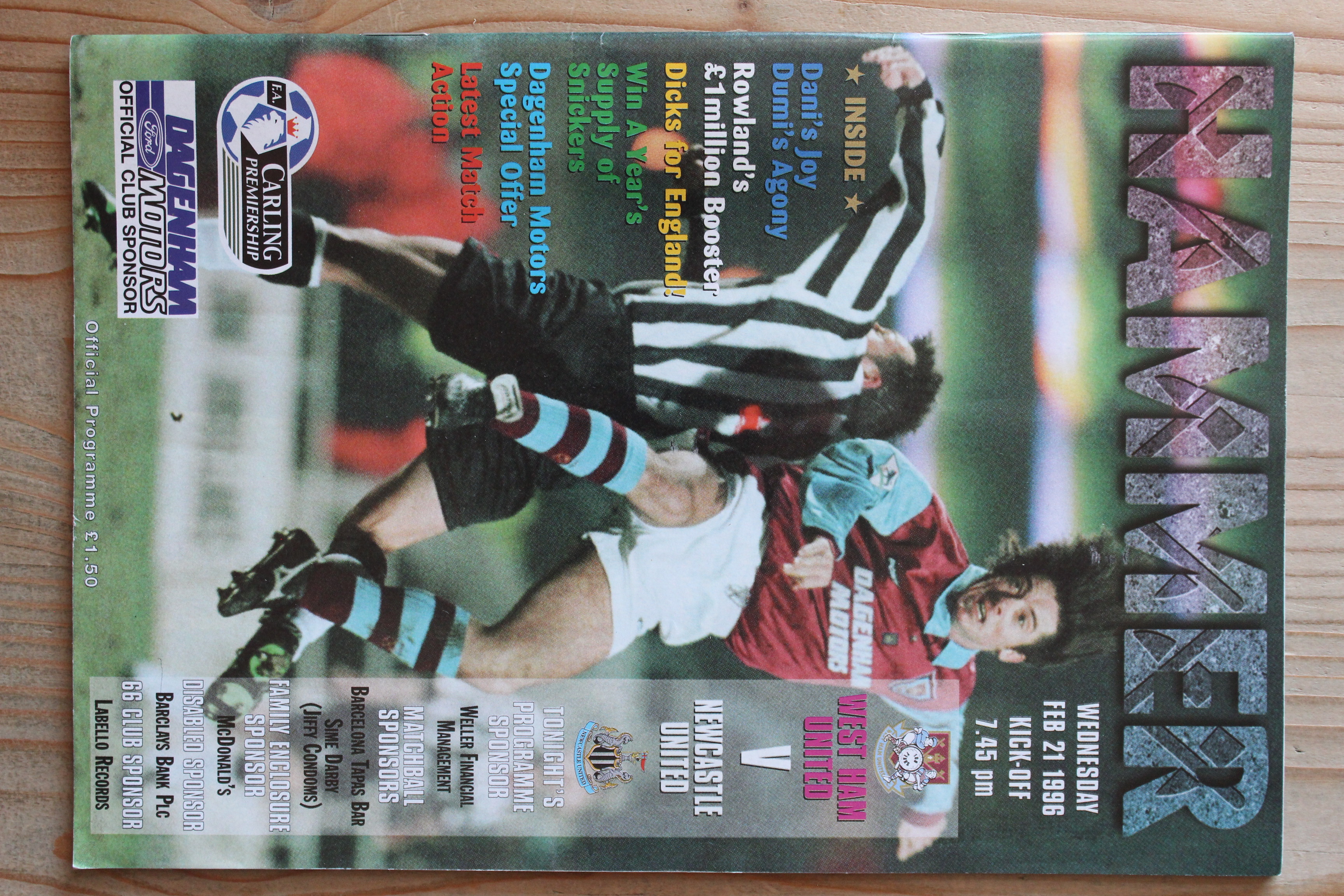 West Ham United FC v Newcastle United FC