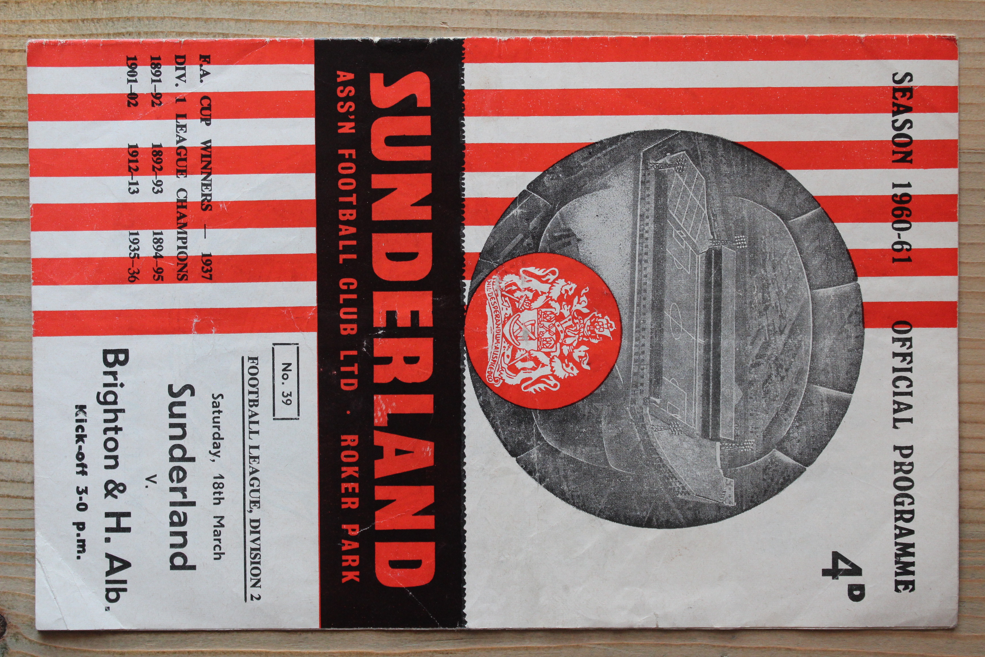 Sunderland FC v Brighton & Hove Albion FC