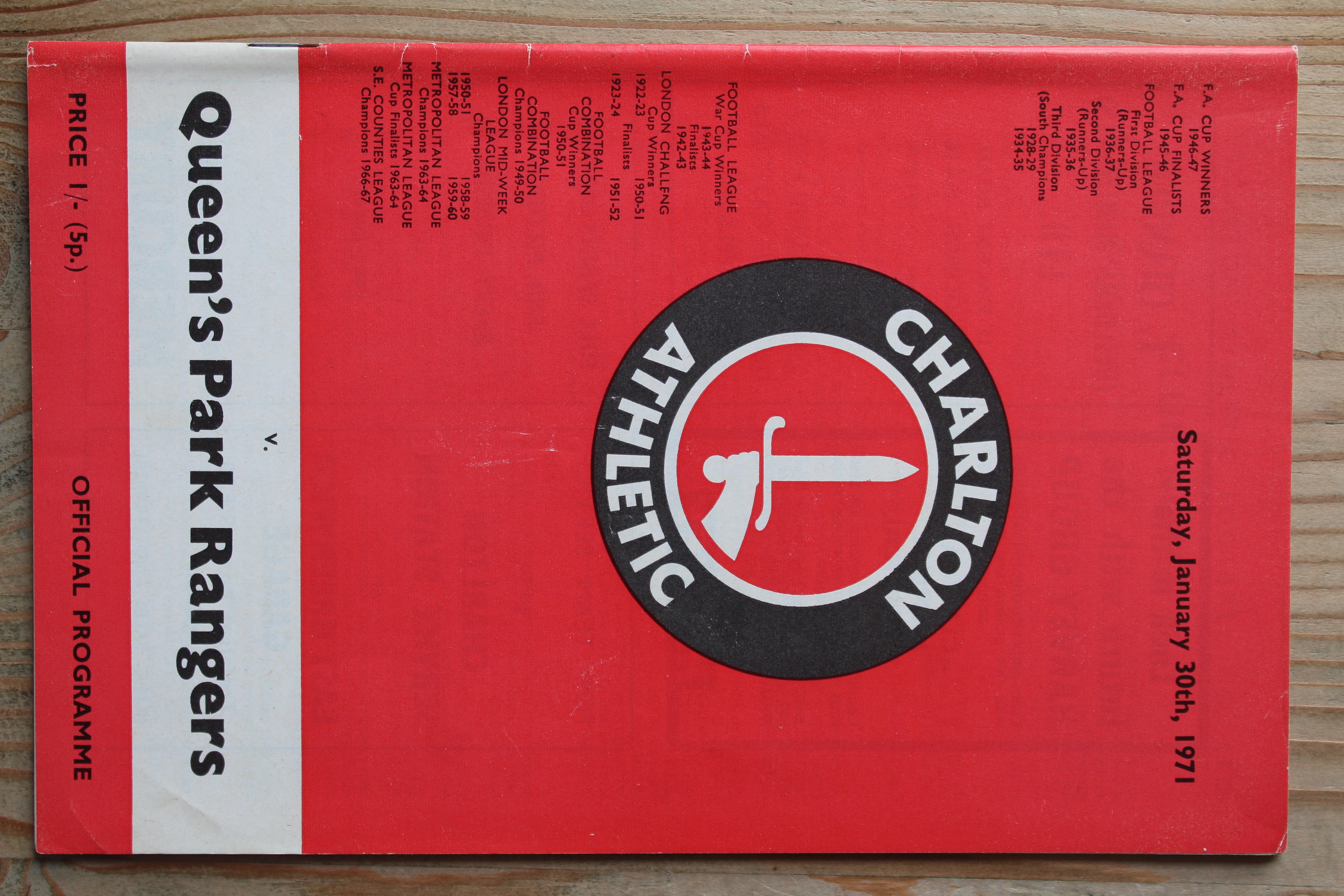 Charlton Athletic FC v Queens Park Rangers FC