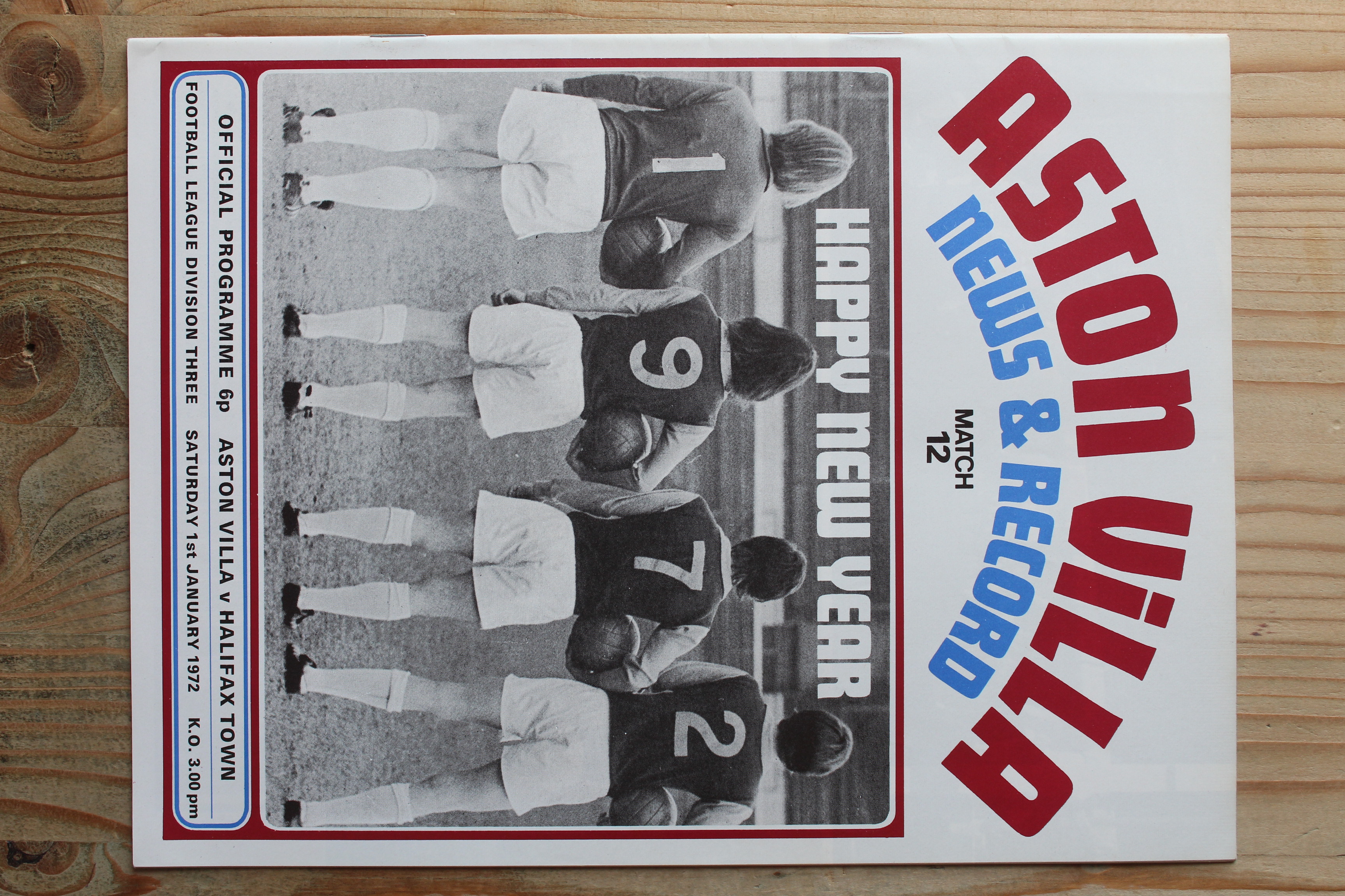 Aston Villa FC v Halifax Town A.F.C