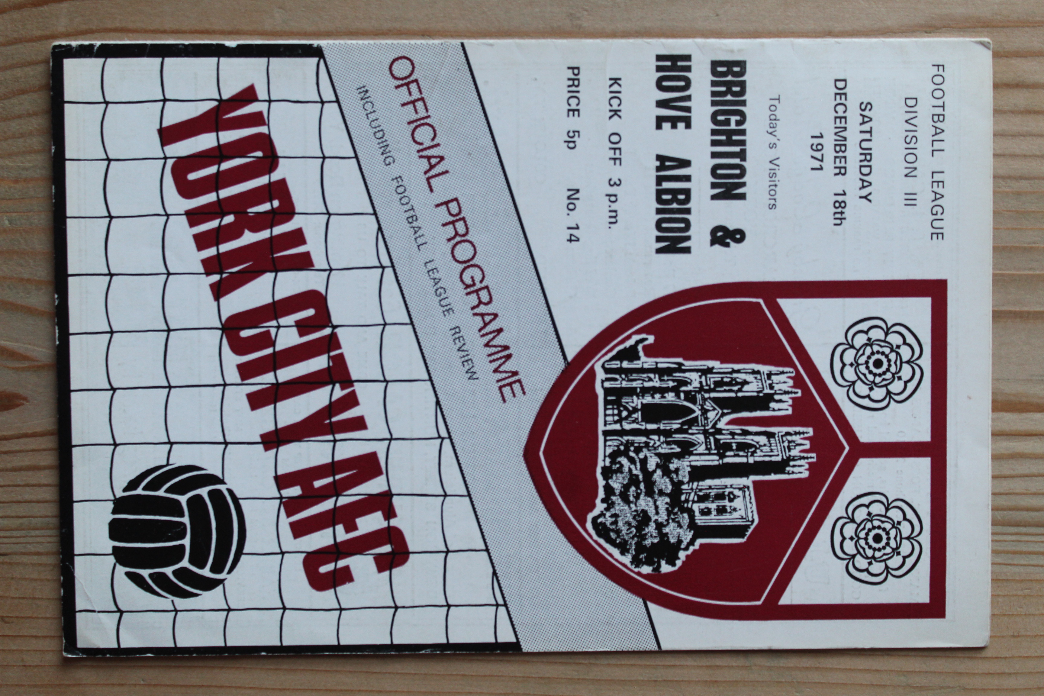 York City FC v Brighton & Hove Albion FC