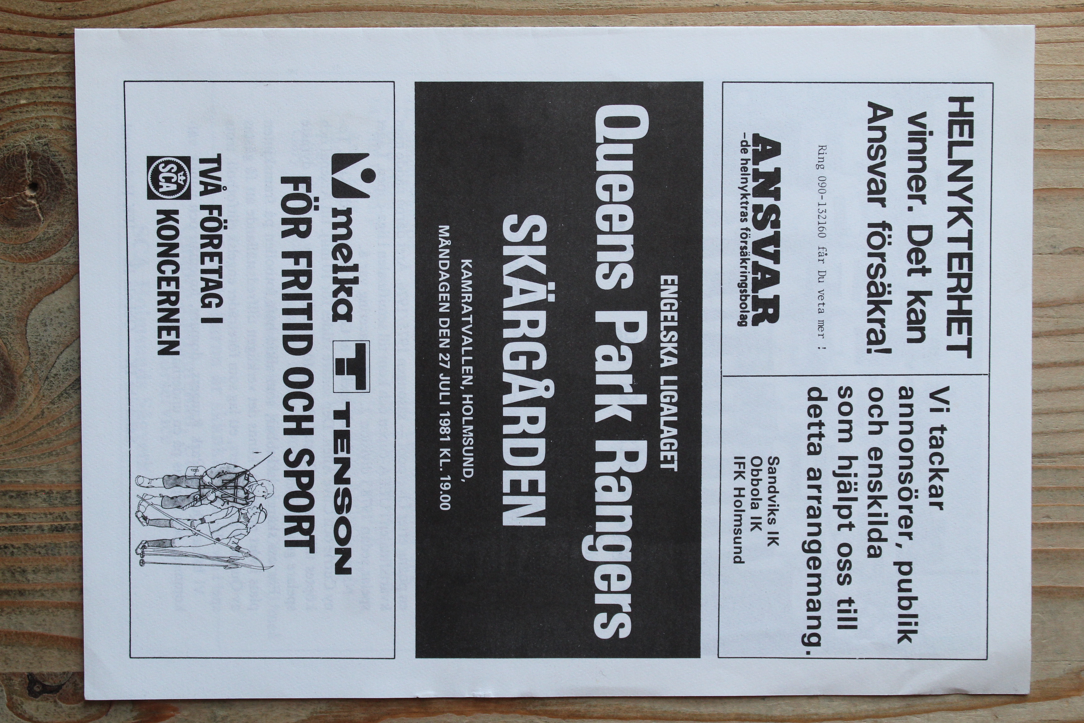 Skargarden v Queens Park Rangers FC