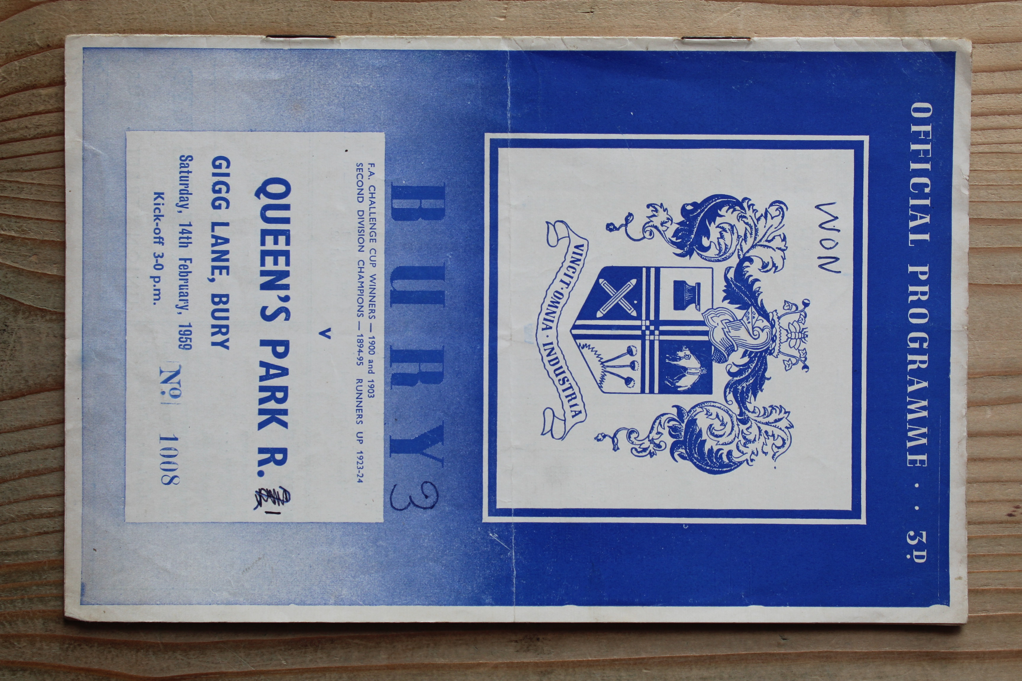 Bury FC v Queens Park Rangers FC