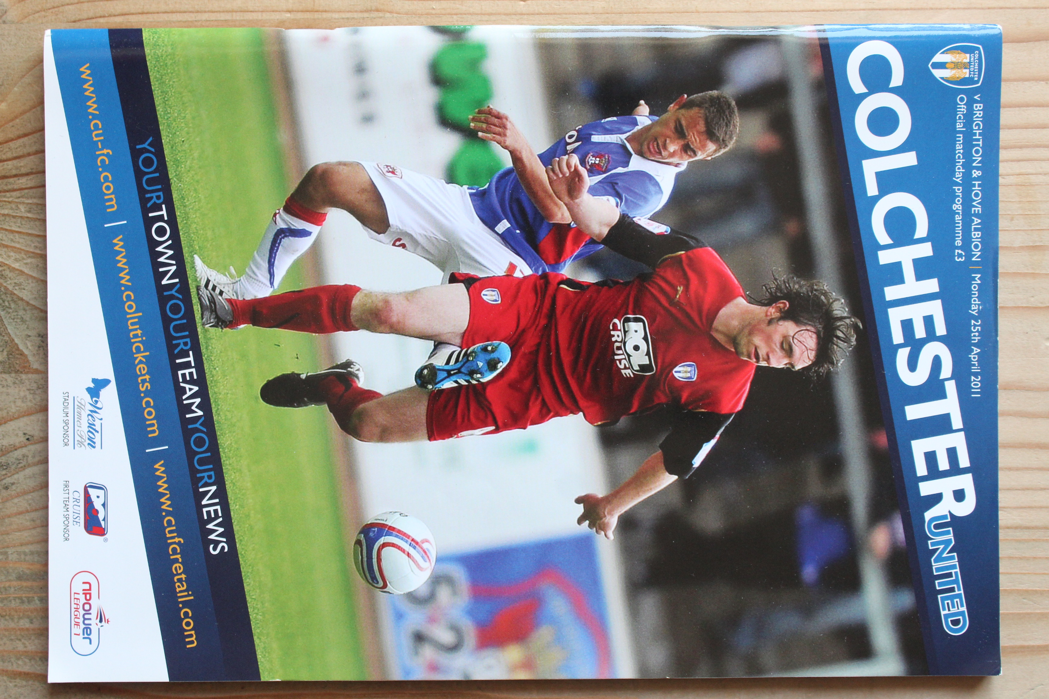 Colchester United FC v Brighton & Hove Albion FC