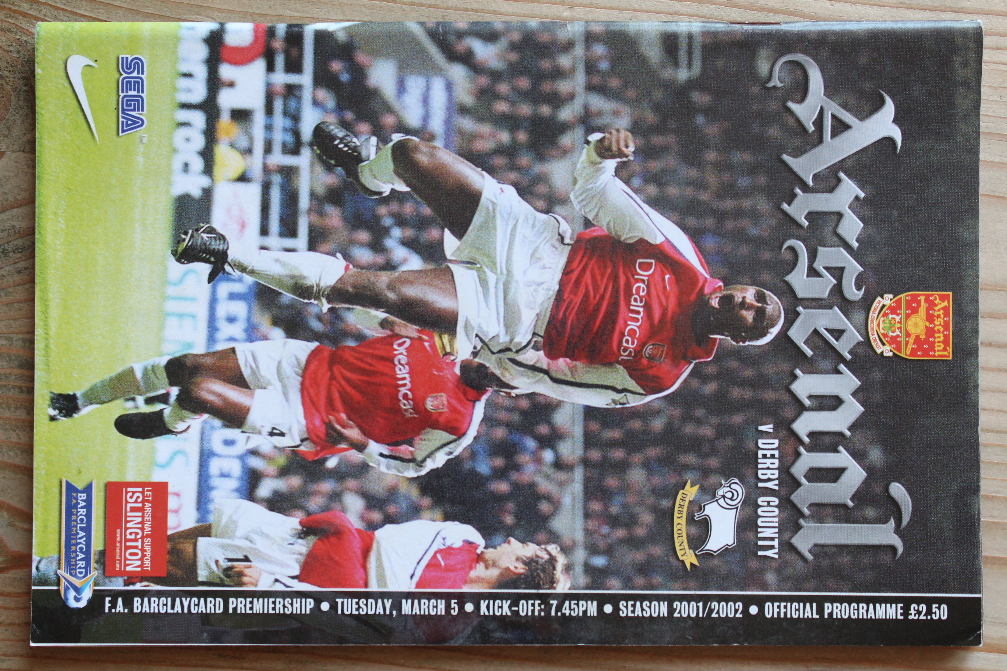 Arsenal FC v Derby County FC