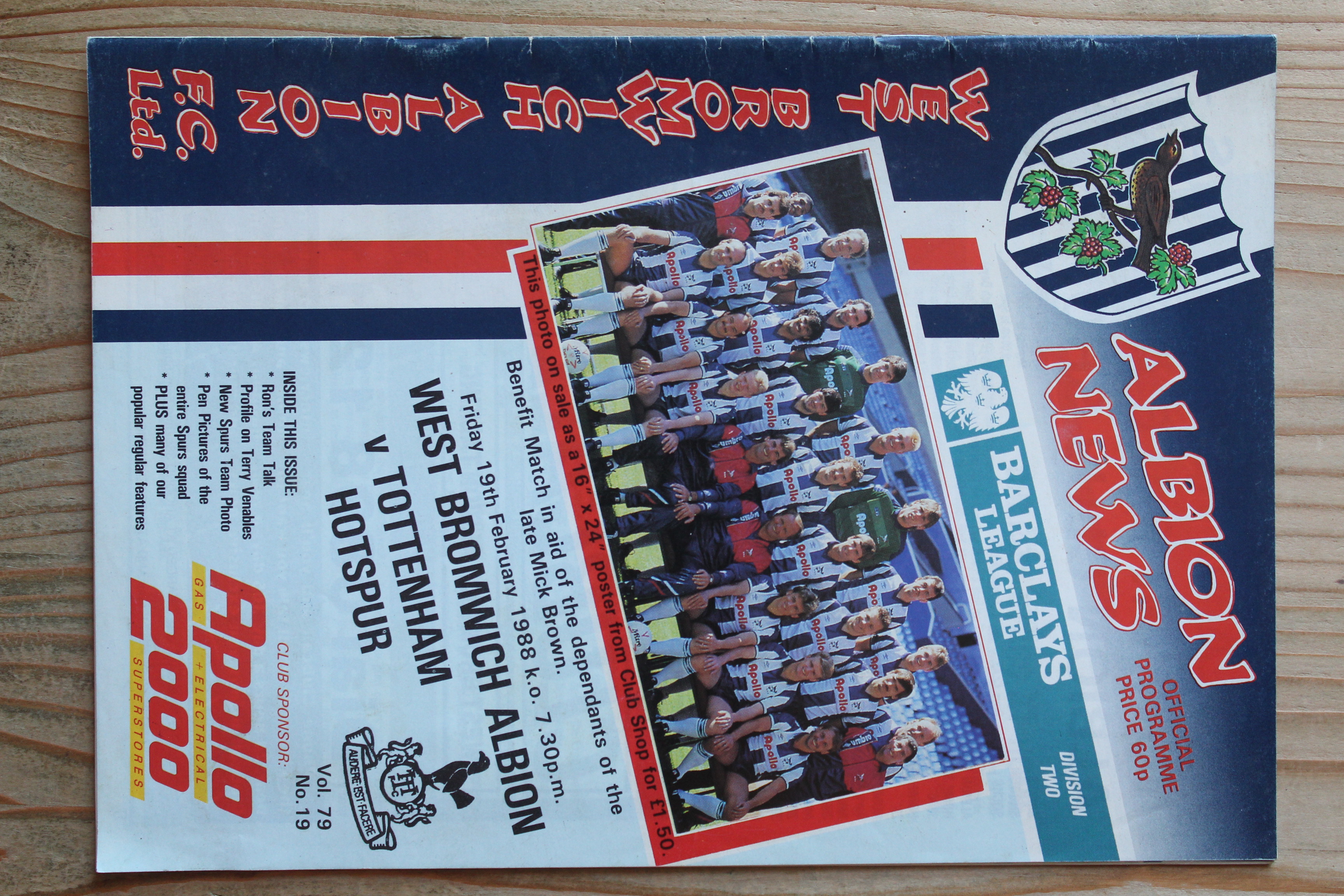 West Bromwich Albion FC  v Tottenham Hotspur FC
