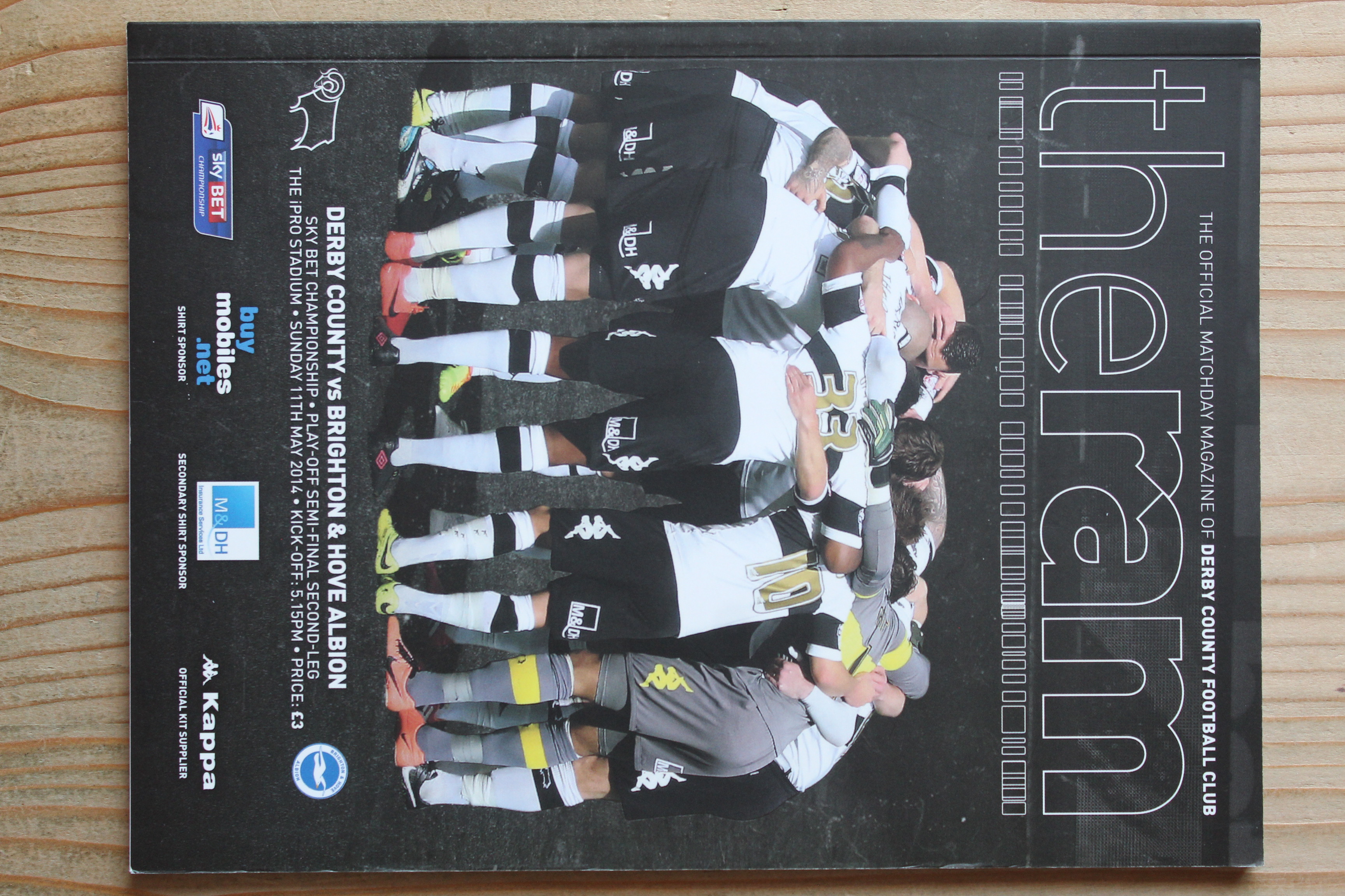 Derby County FC v Brighton & Hove Albion FC