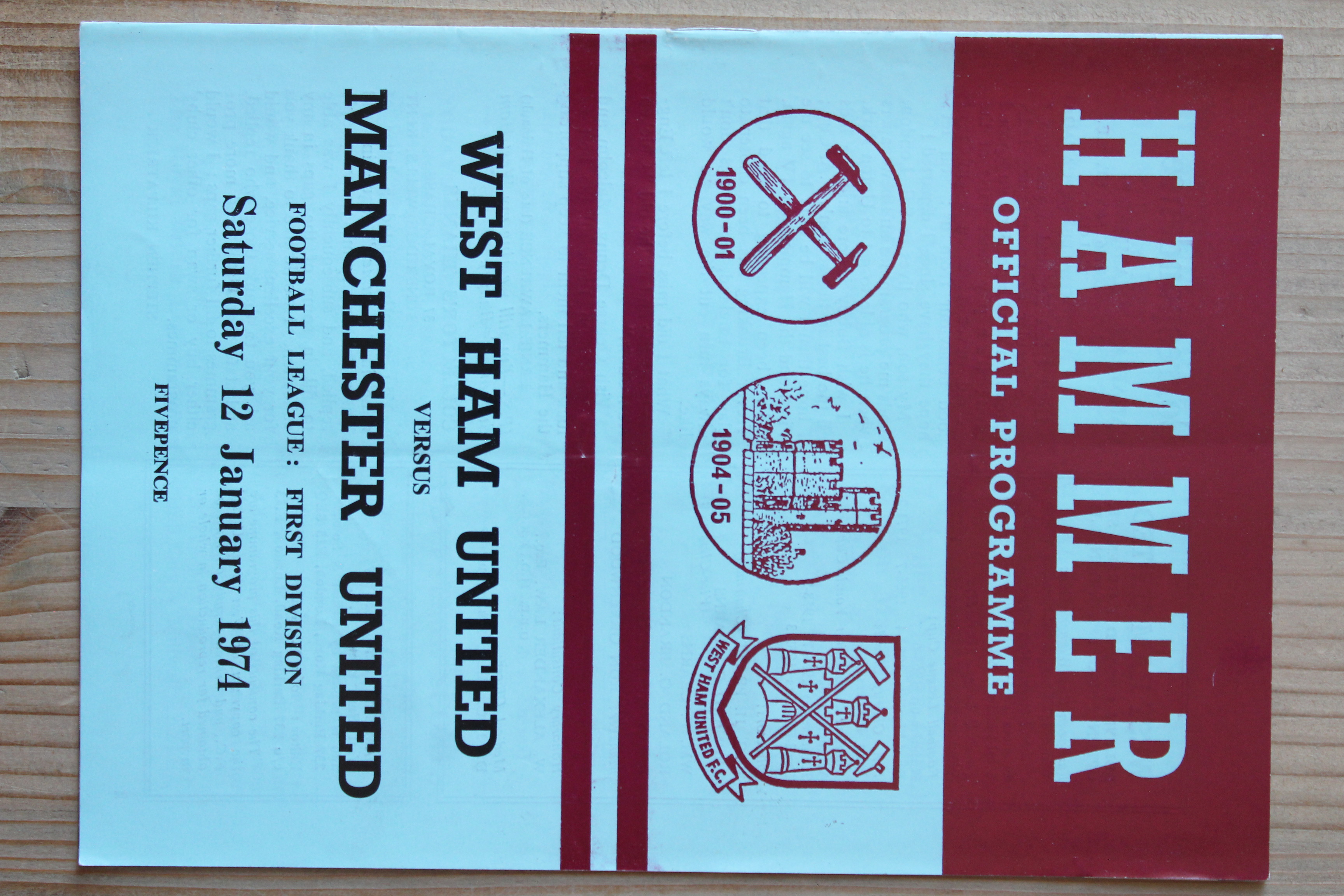 West Ham United FC v Manchester United FC
