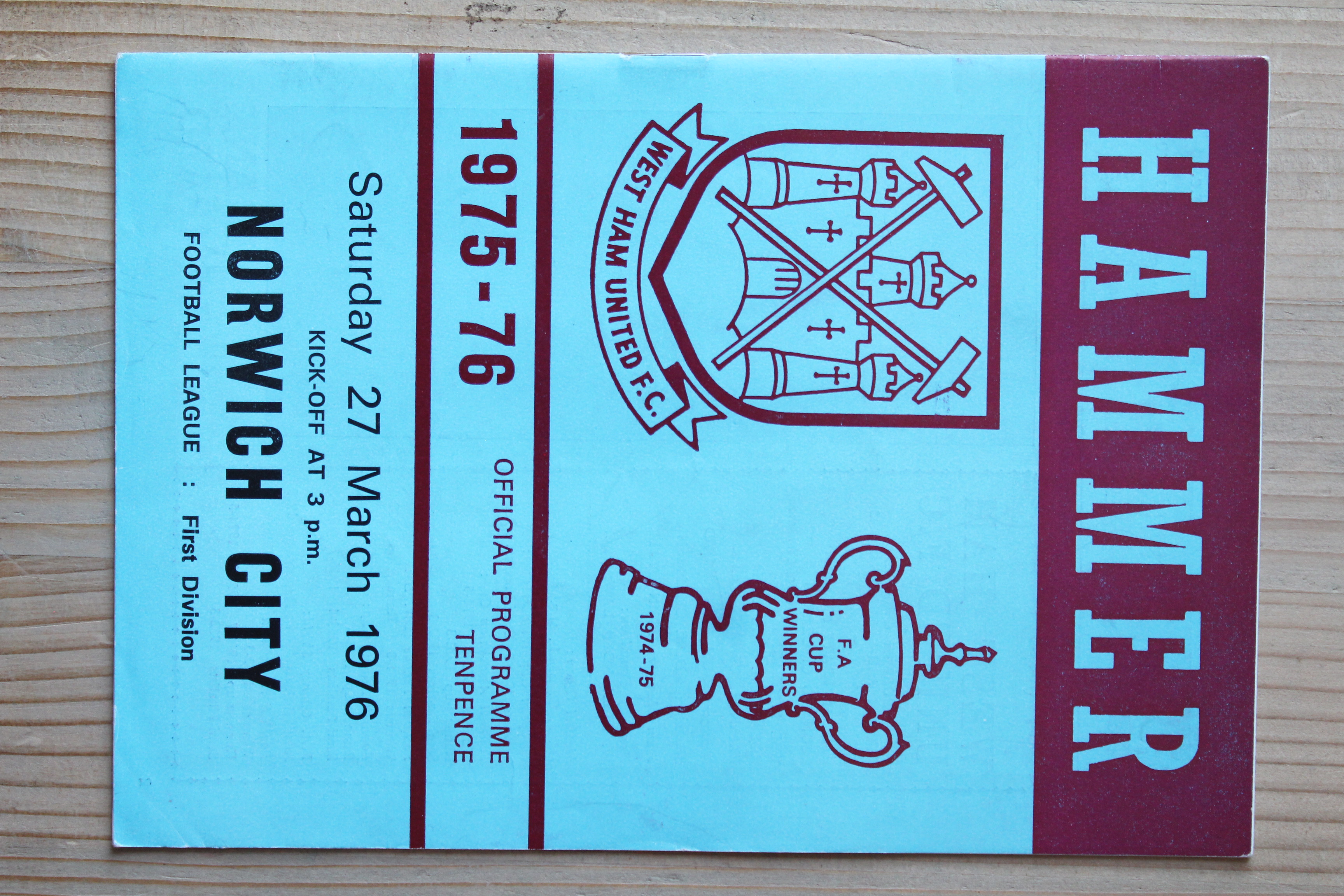 West Ham United FC v Norwich City FC